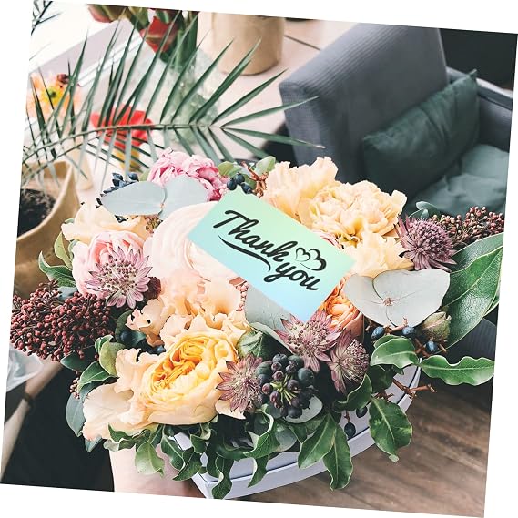 50pcs Elegant Thank You Cards Small Postcards for Business Beauty Salon Nail Salon Online Store