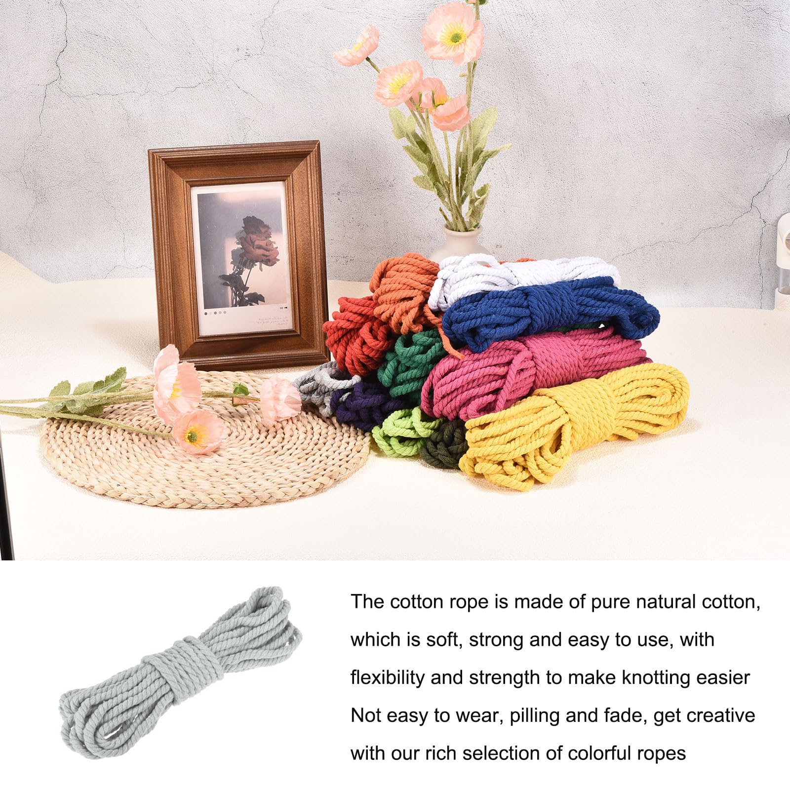 Rebower 0.3 Inch 25 Feet Macrame Cord - Image 4