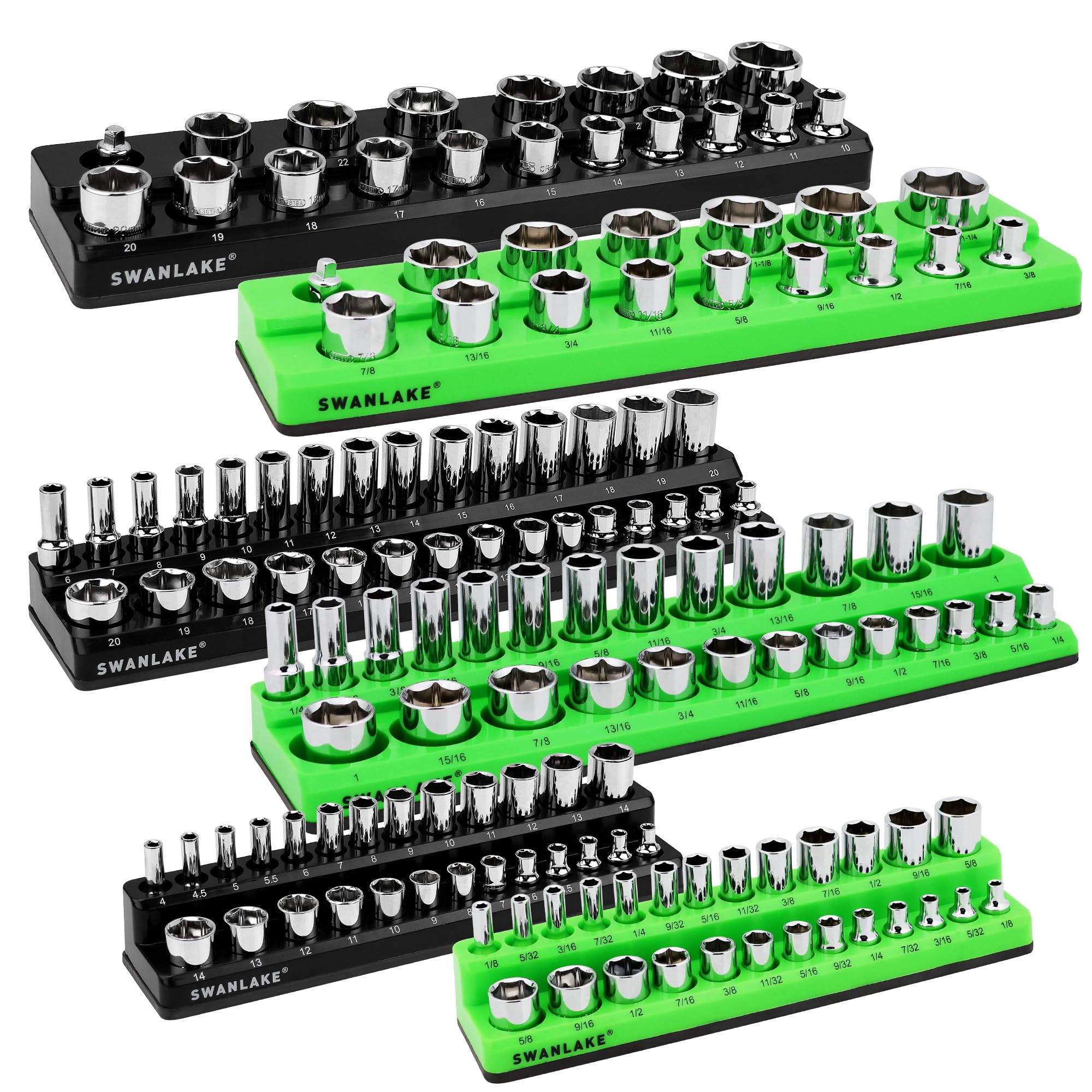Amazon.com: Magnetic Socket Organizer Set, 6-piece 1/4