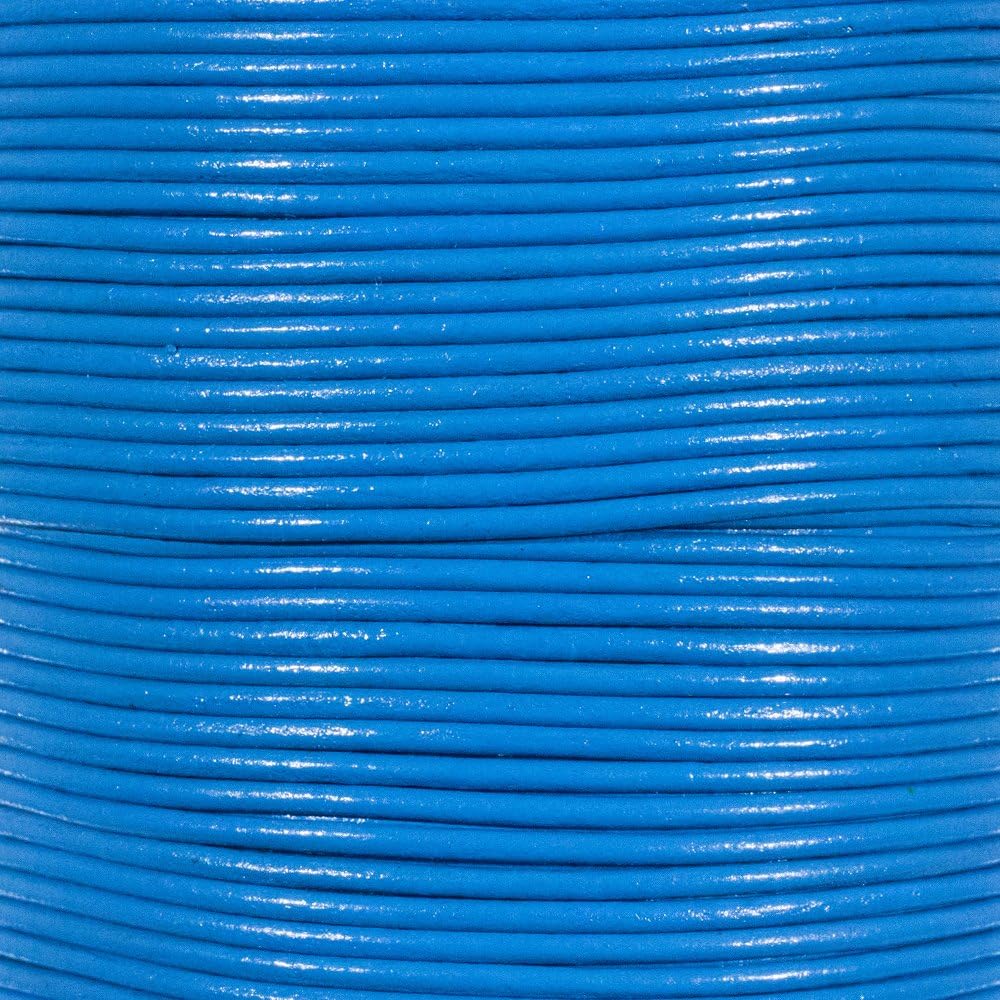 Craft County 1.5mm Round Leather Cord – 5, 10, 25, 100 Yards