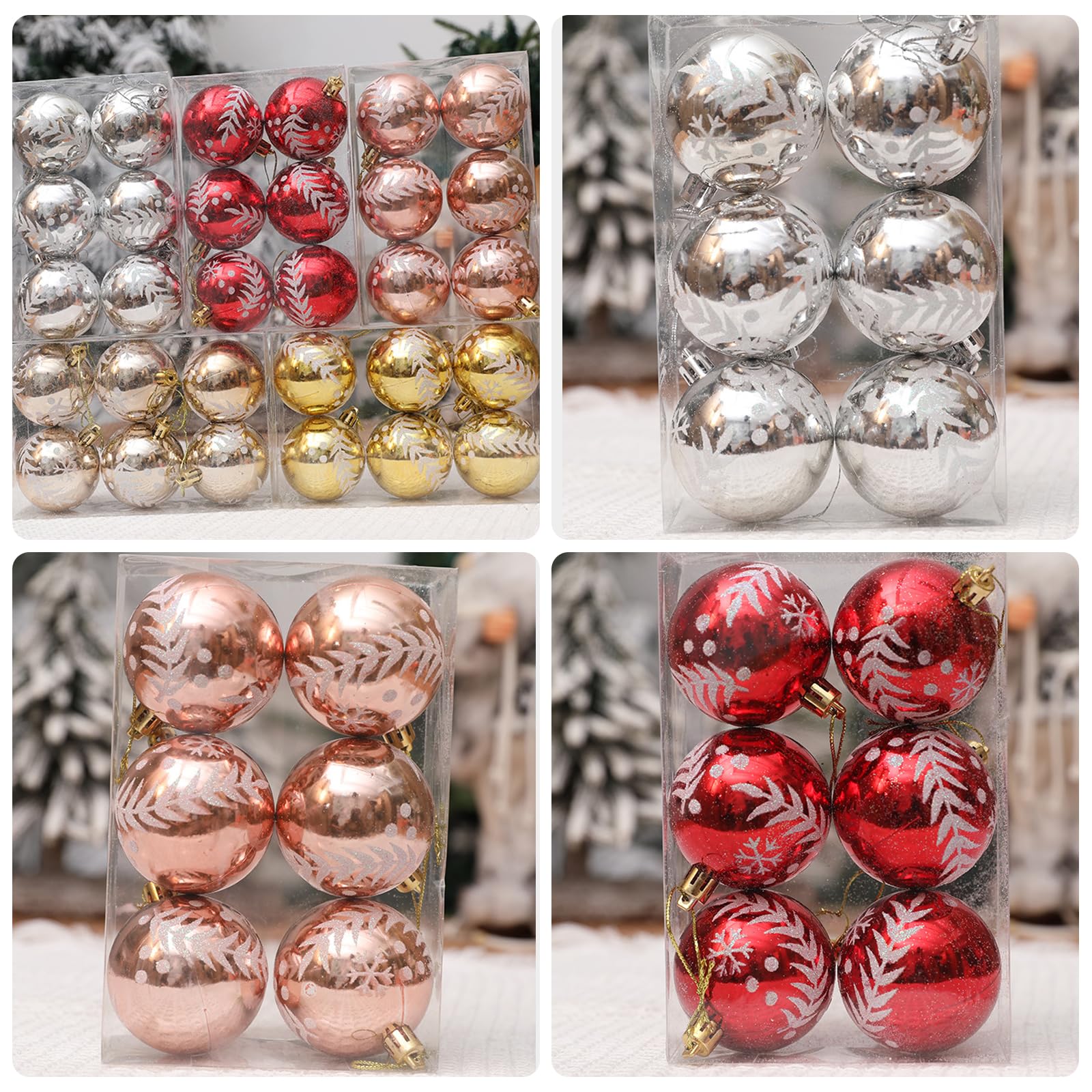 Weihnachtsbaum-Zubehör, bunt, galvanisiert, hängende Kugeln, Heimdekoration, für Urlaubs-Enthusiasten, Weihnachtsdekoration, 10 Stück
