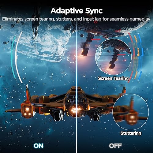 Miniatura 4 de KOORUI - Monitor curvo de computadora de 24 pulgadas, FHD 1080P para juegos, 165Hz VA 1800R monitor ultrafino, HDMI X2DP, compatible con VESA,