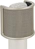 Geekria for Creators Mic Metal Pop Filter، غطاء الزجاج الأمامي مع شبكة معدنية وفلتر رغوي، قناع Antipop متوافق مع Audio-Technica AT2020، FIFINE K669B، Rode NT-USB Size SNickel