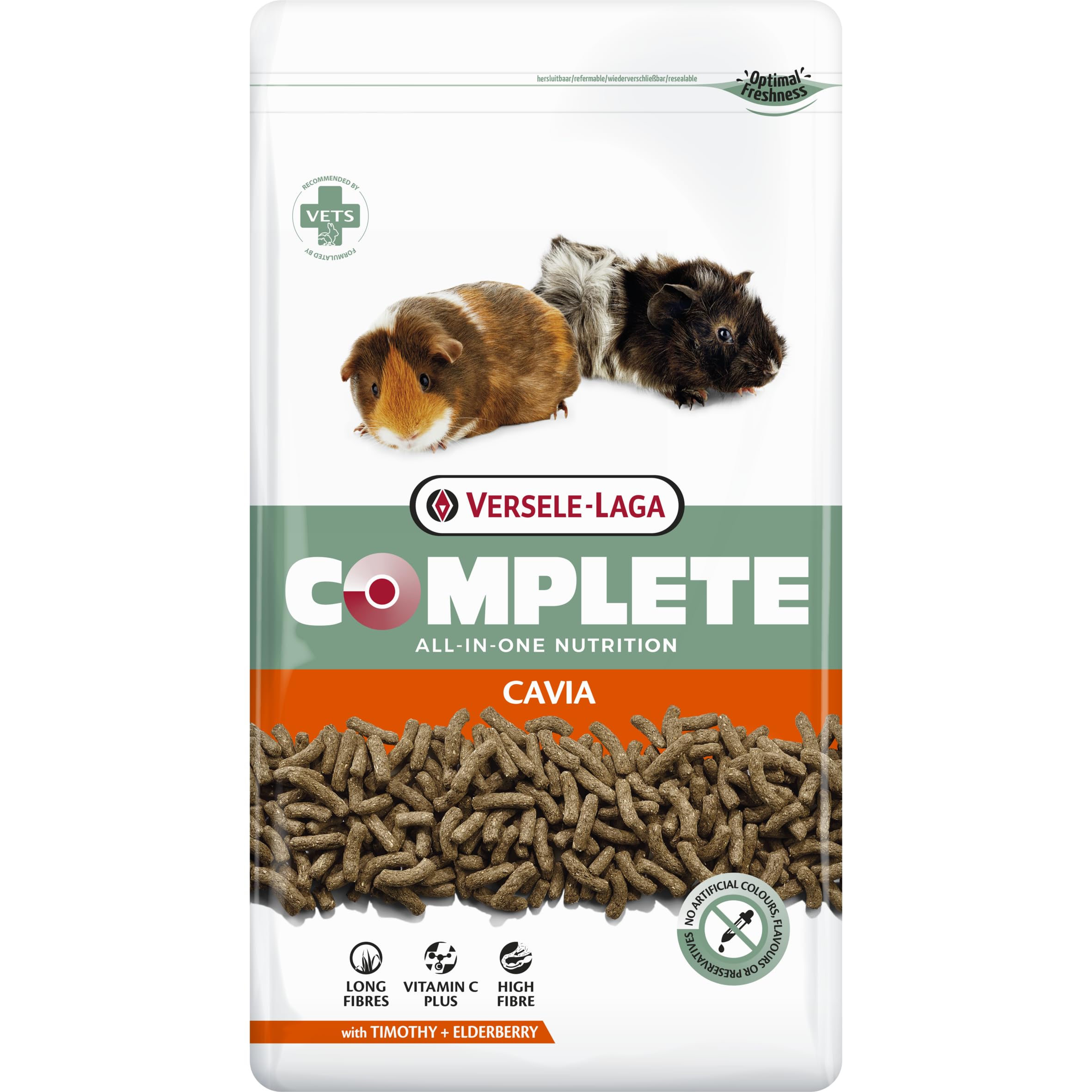 VERSELE-LAGA - Complete Cavia - Extrudés Tout-en-Un Riches en Fibres Pour Cobayes - 3 kg