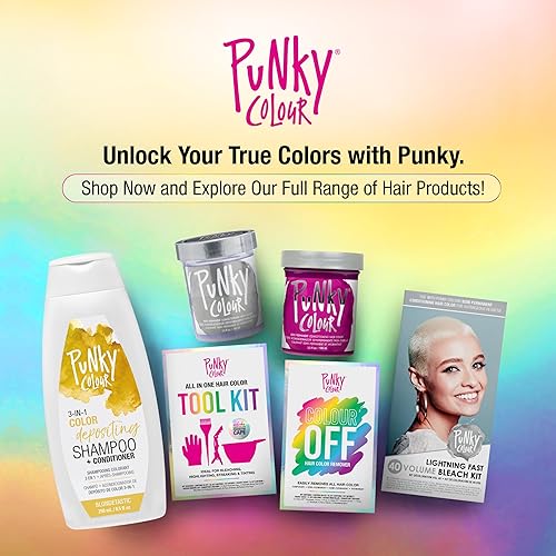 Miniatura 7 de Punky Colour 3 en 1 Limpiador y acondicionador para el cabello con depósito de color, 8.5 onzas líquidas (Blondetastic)