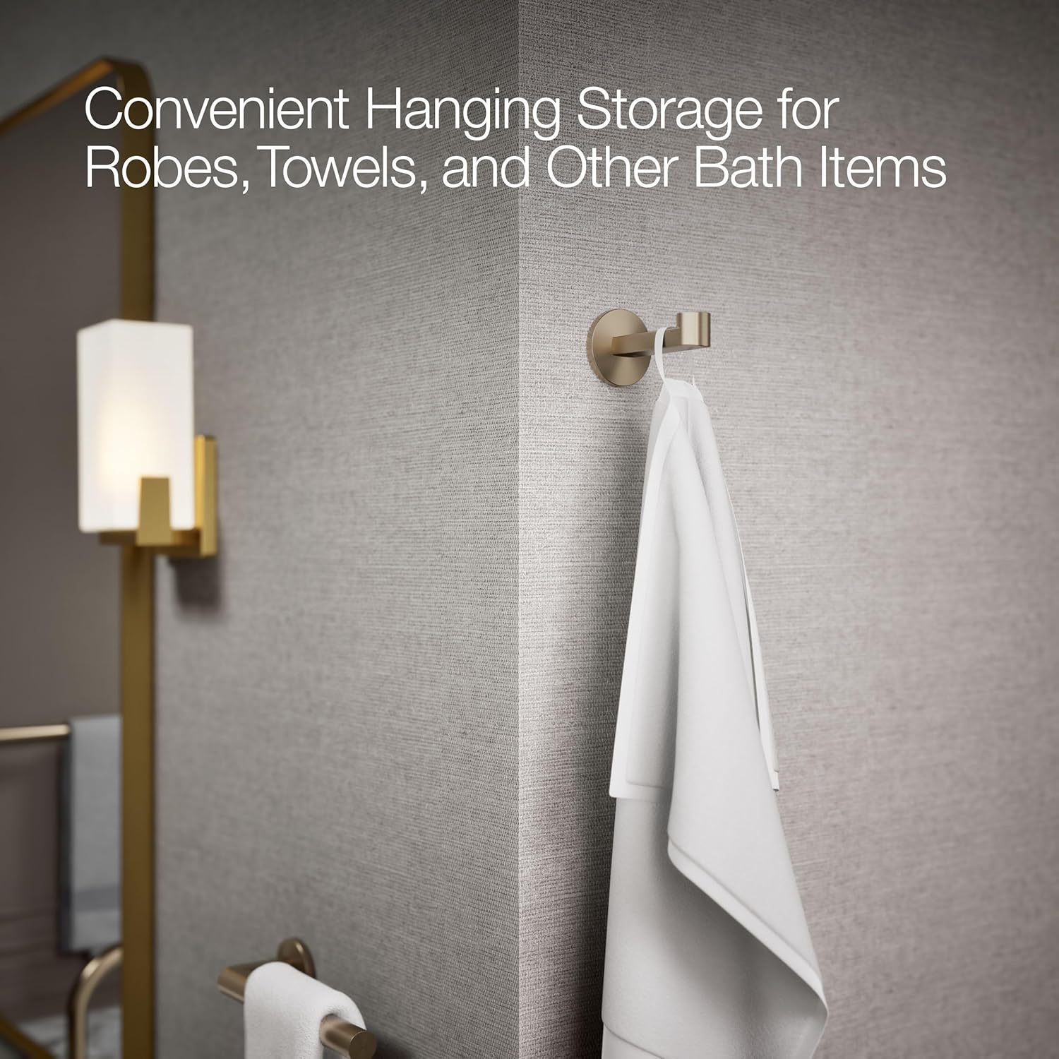 Kohler 78378-BV Components® Robe Hook, Vibrant Brushed Bronze