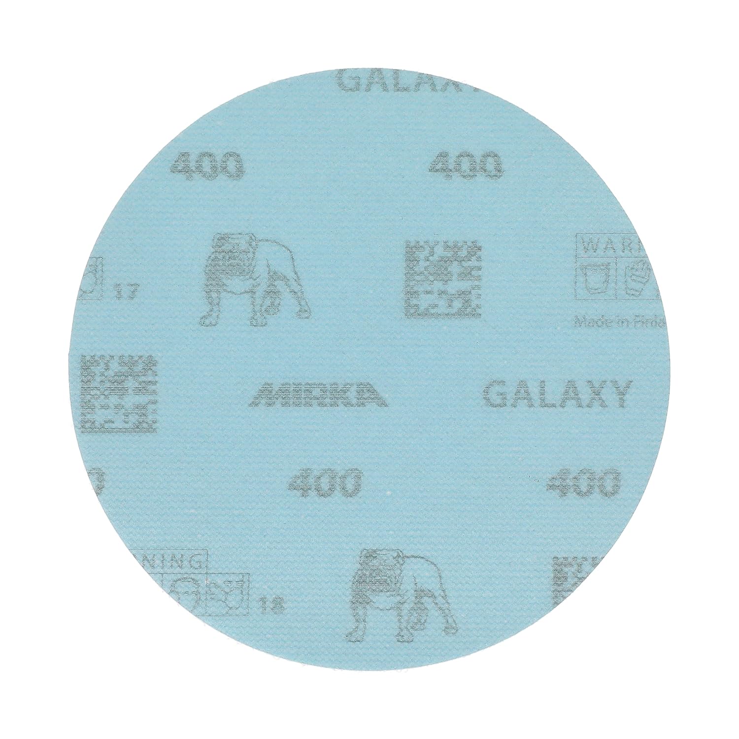 Mirka GalaxySandpaper 5 inch (125mm) - Grit 400, 50 Discs/Pack - Hook & Loop - Premium Abrasive for Epoxy Resin, Wood, Metal - Non-Clogging, Self-Sharpening Technology - Ideal for Power Sanders