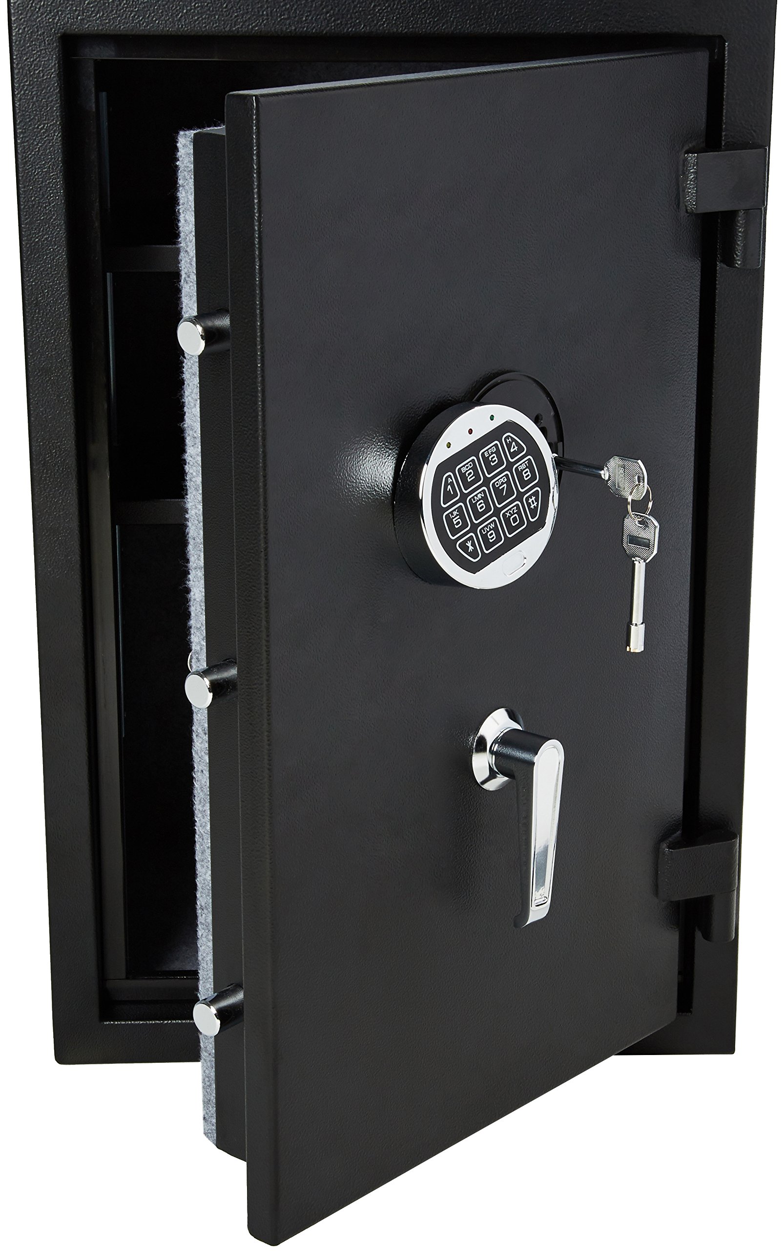 Amazon Basics Fire Resistant Security Safe with Programmable Electronic Keypad - 2.1 Cubic Feet, 16.93 x 25.98 x 13.8 inches