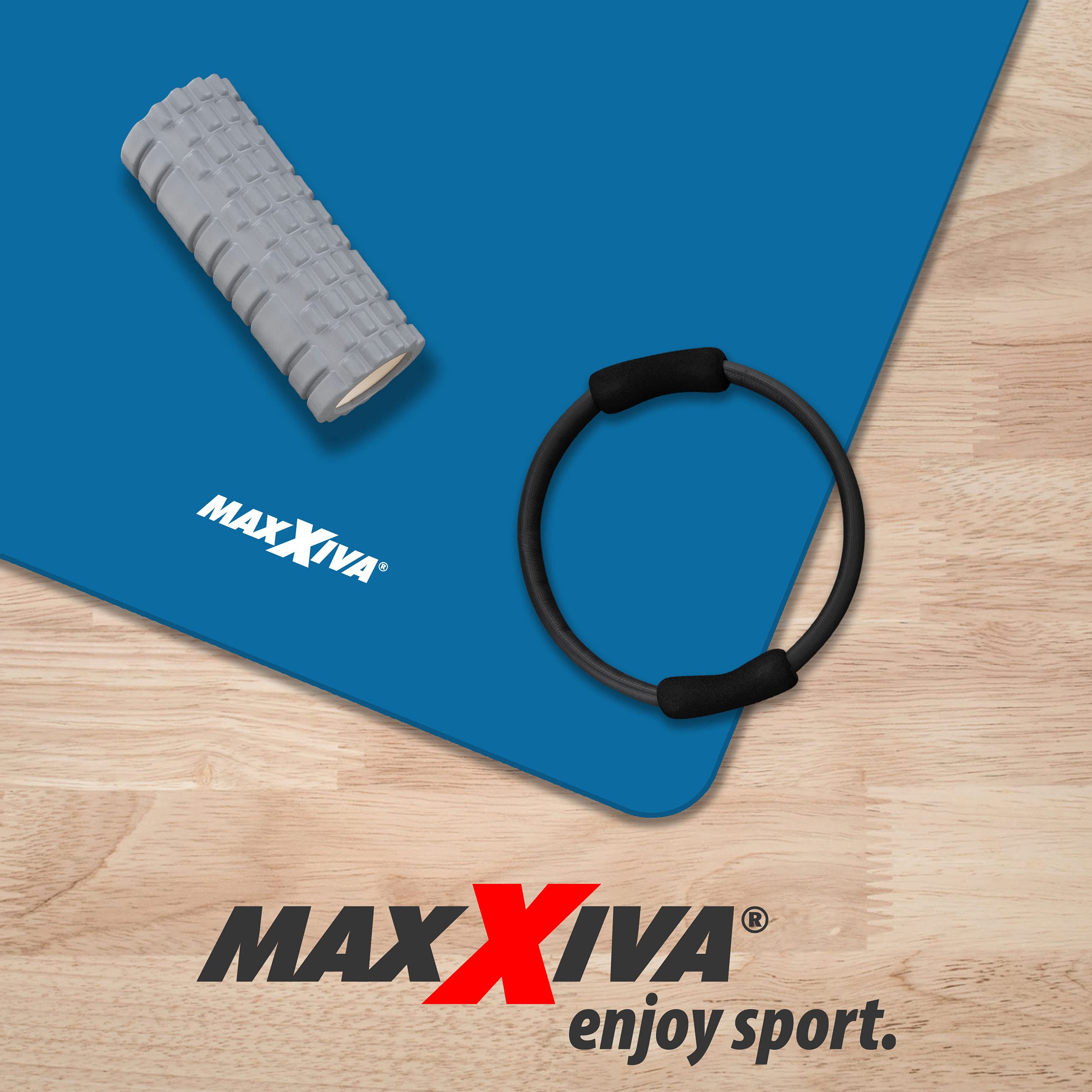 Yogamatte - 190x60x1,5 cm oder 190x100x1,5 cm, mit Tragegurt, Phthalatfrei, Rutschfest, Farbwahl - Gymnastikmatte, Fitnessmatte, Sportmatte, Trainingsmatte, Übungsmatte