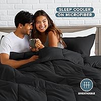 Vista 232 de Bare Home Comforter Set - King/California King Size - Ultra-Soft - Goose Down Alternative - Premium 1800 Series - All Season Warmth