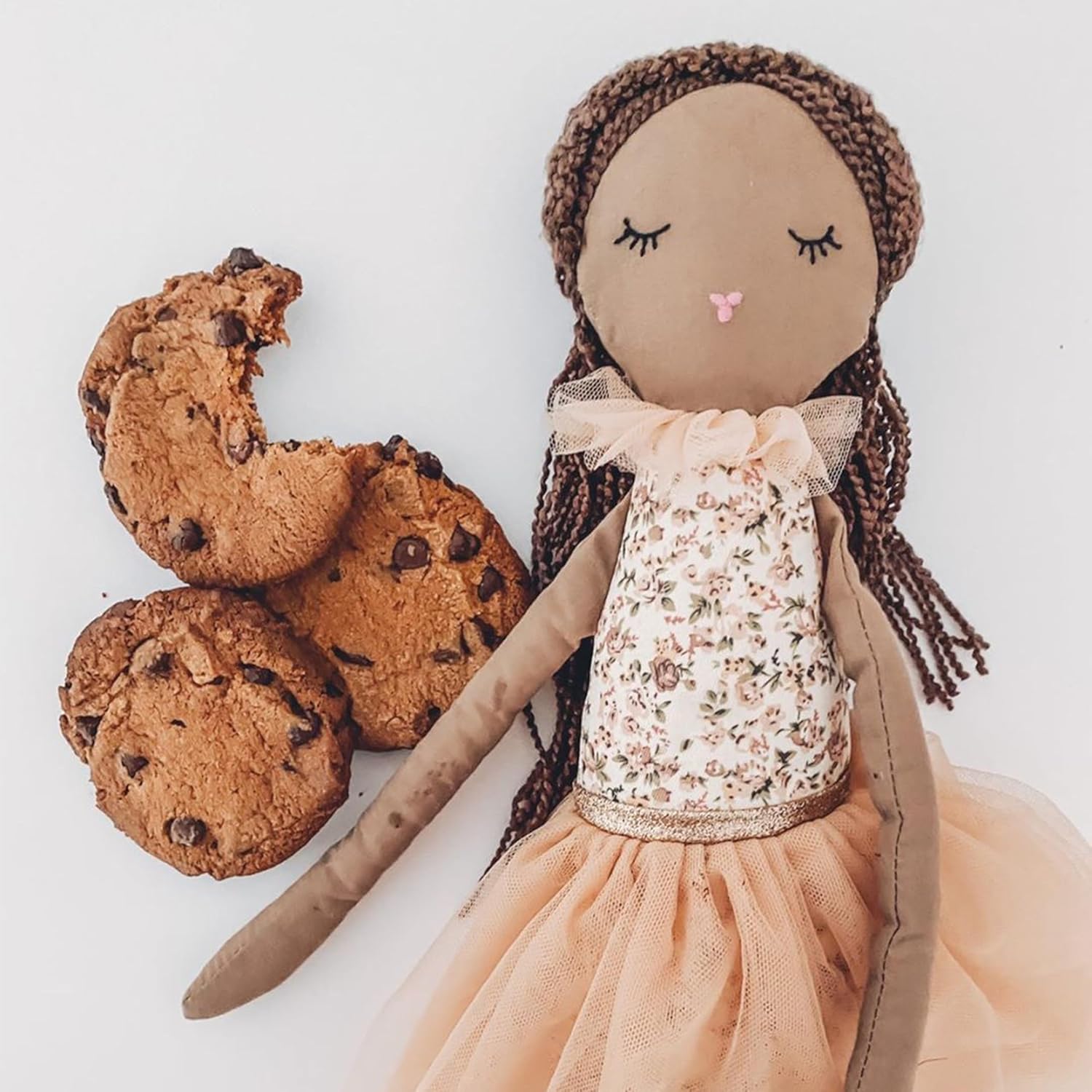 MON AMI Chocolate Scented Designer Doll 20-Inch Plush for Girls | Soft Fragranced Plush Toy | Cuddly Companion for Playtime | Elegant Nursery & Bedroom Décor | Plush Gift for All Ages