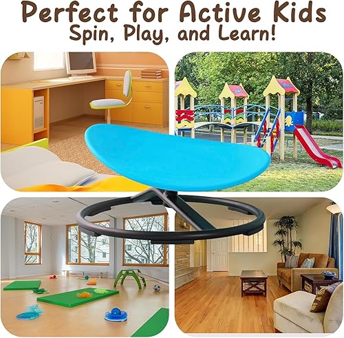 Miniatura 49 de Silla giratoria sensorial para niños con autismo a partir de 3 años, silla giratoria para niños con TDAH, sillas sensoriales para niños autistas,