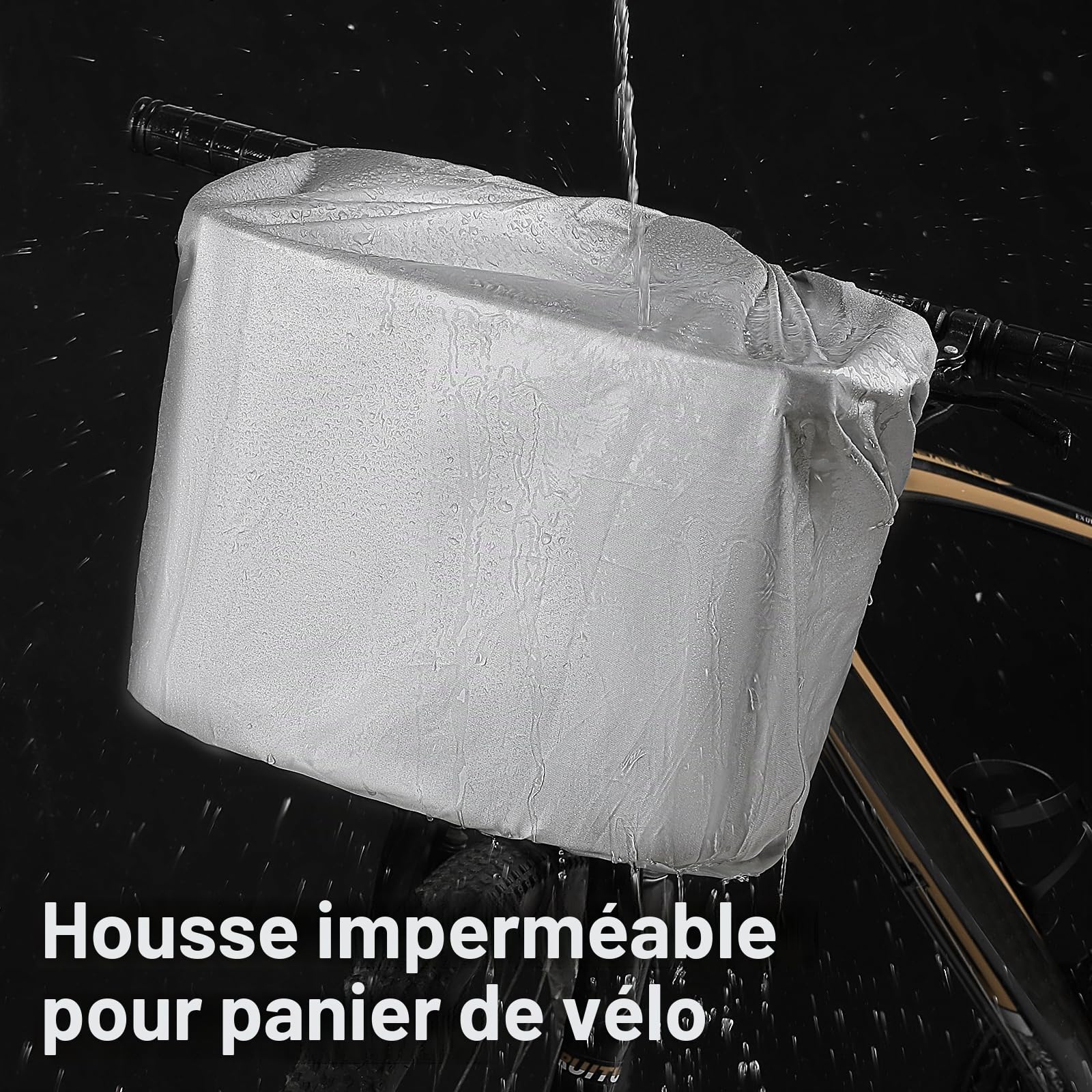 COFIT Panier à Vélo Pliable, Panier Polyvalent de Poignée de Bicyclette pour Animaux de Compagnie