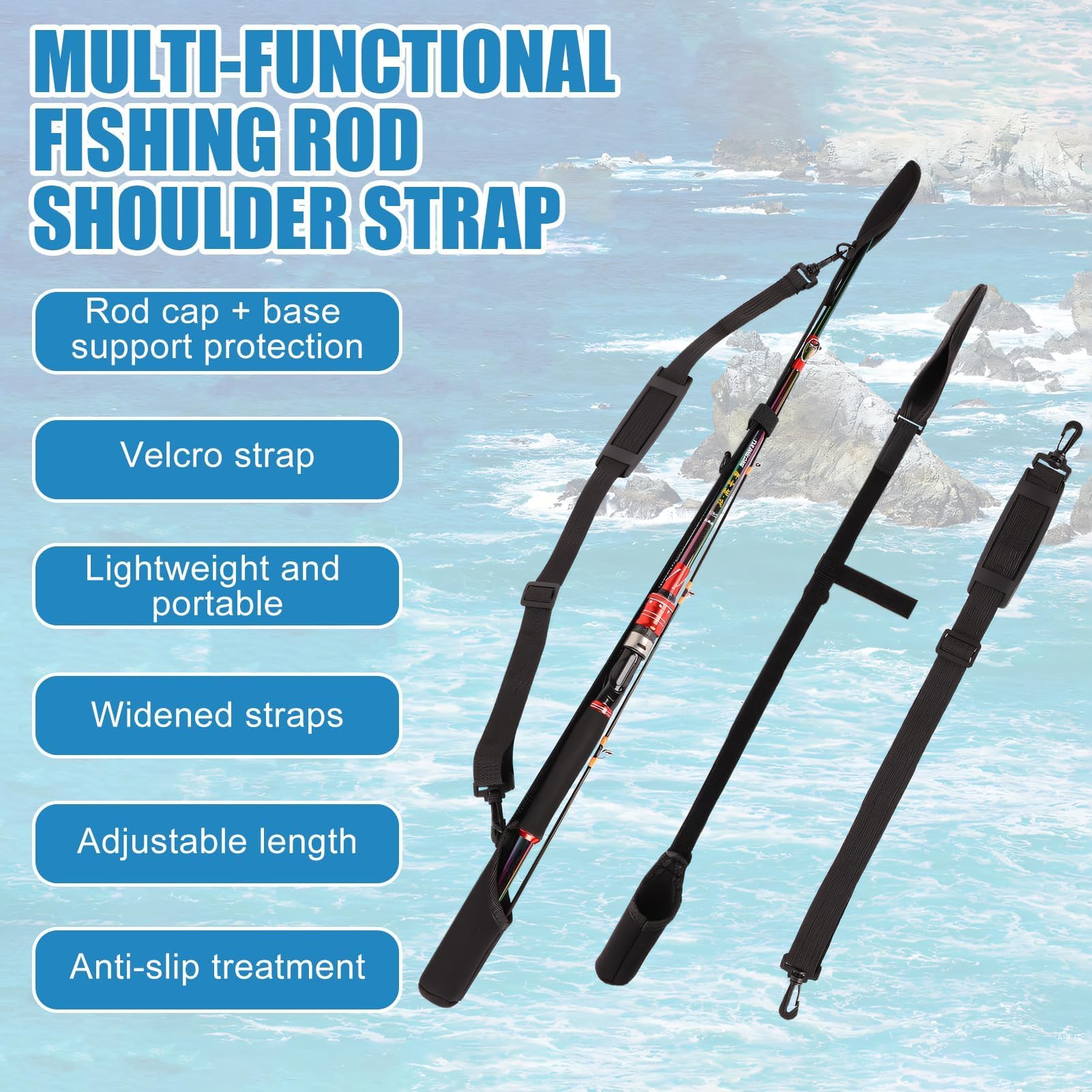 Protector de Caña de Pescar, Soporte para Caña de Pescar Funda Protectora para Carrete para Transporte Seguro y Protección Óptima, Accesorios de Pesca