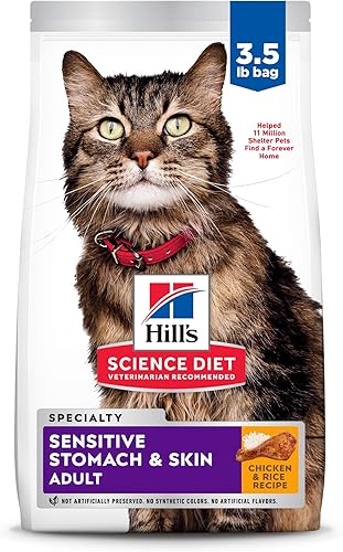 Comida seca para gatos con piel y estómago sensible, de Hill's Science Diet