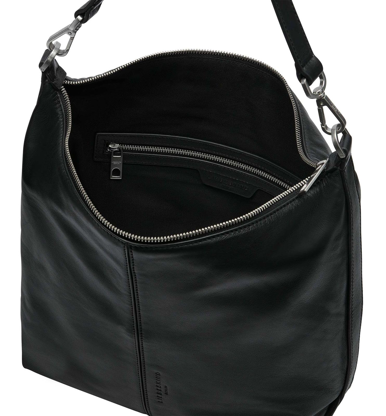 Liebeskind Berlin Damen-Umhängetasche „Paris M“ I Hobo Bag Damen aus Leder mit Schulter- und Crossbody-Riemen I Schultertasche, Hauptfach mit Reißverschluss, 2 Innenfächer I Shoulder Bag