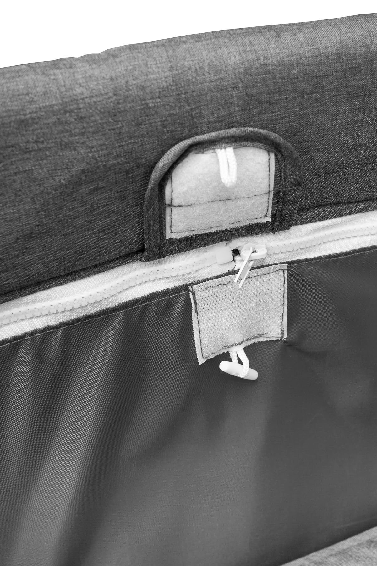 CARETERO - Łóżeczko turystyczne z materacem 120x60 cm, Basic Plus - Składane łóżeczko turystyczne dla dzieci do 15 kg - Od urodzenia do 4 lat - W zestawie torba transportowa - Grafit