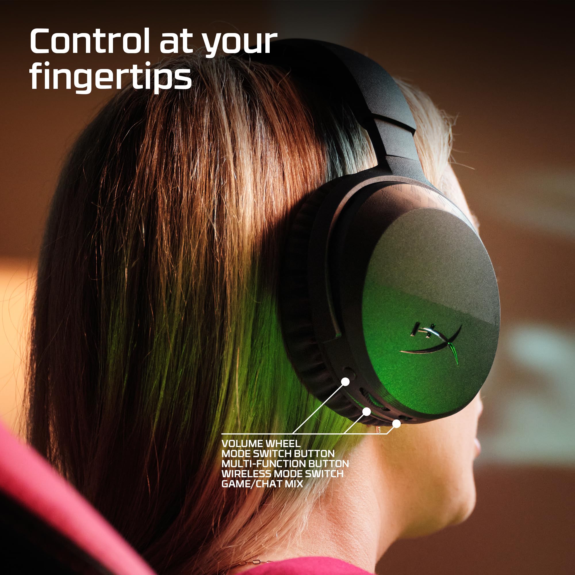 HyperX CloudX Stinger 3 Bezprzewodowe słuchawki do gier dla konsoli Xbox | Bluetooth 5.2 i 2,4 GHz, do 80 godzin pracy na baterii, sterowniki 50 mm, mikrofon, USB-A, czarny