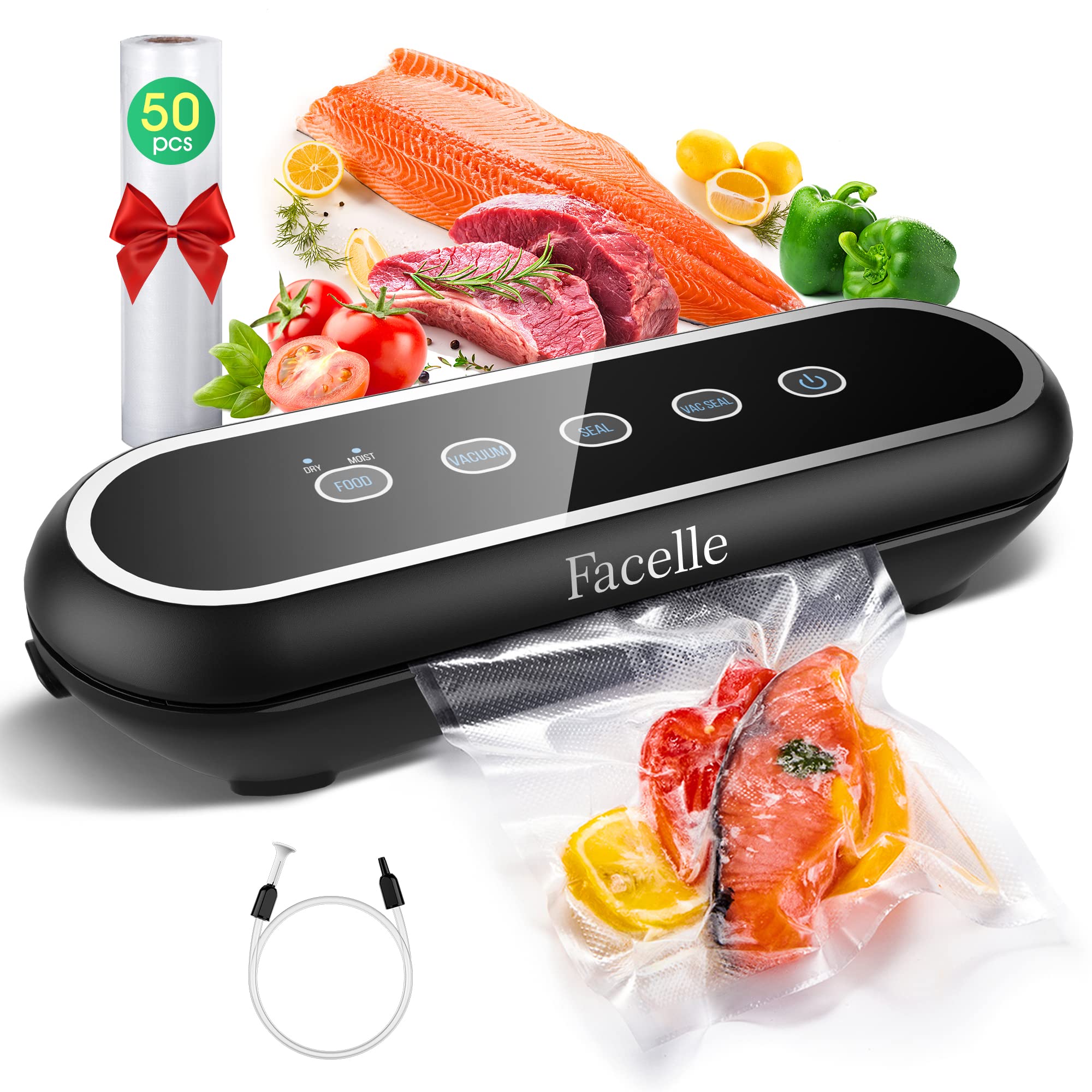Buy Vacuum Sealer, Facelle 5in1 Food Vacuum Sealer Machine with