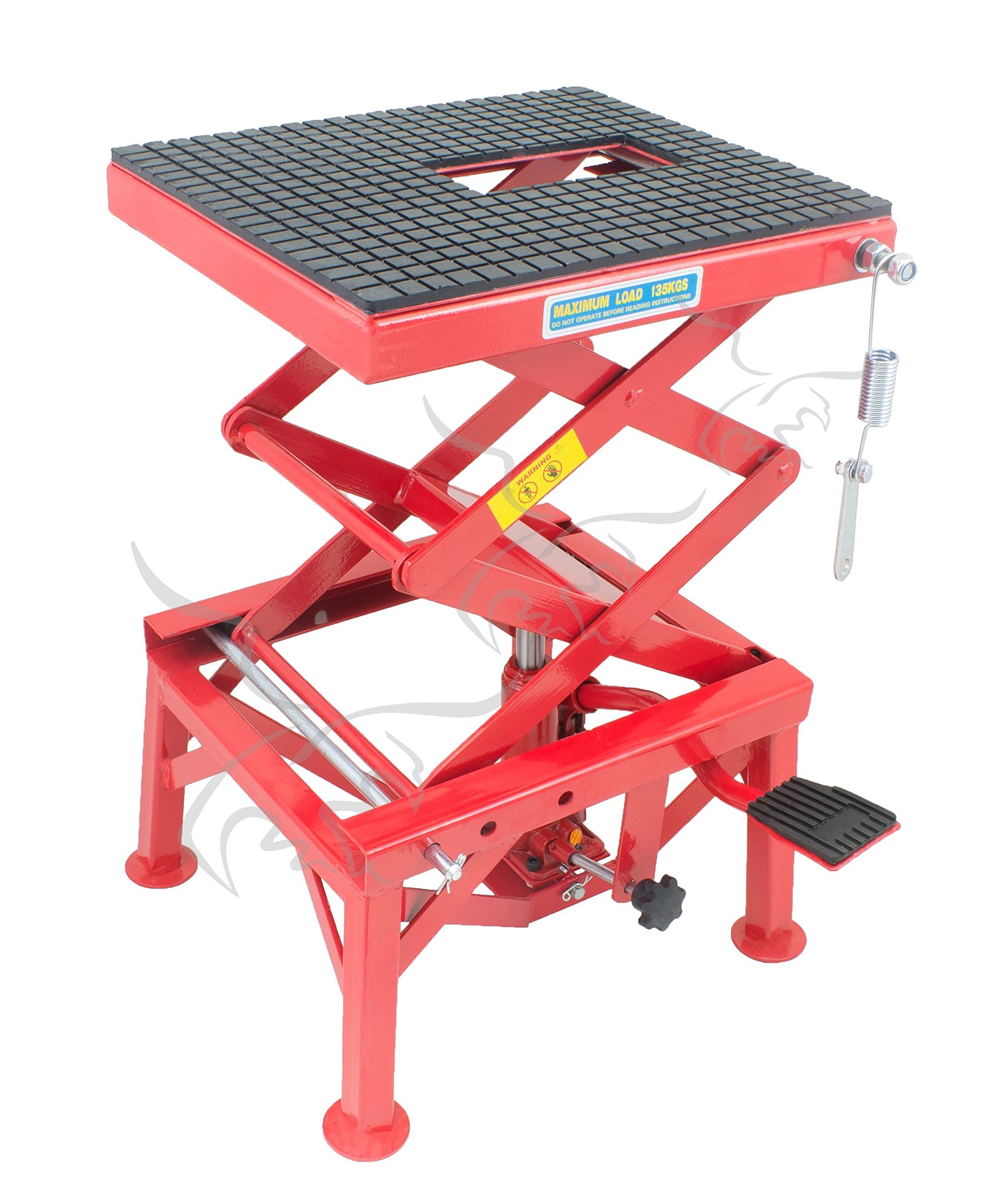 Tuecompra Elevador DE Motos HIDRÁULICO DE Tijera 90 cm con Plataforma para Motocicletas