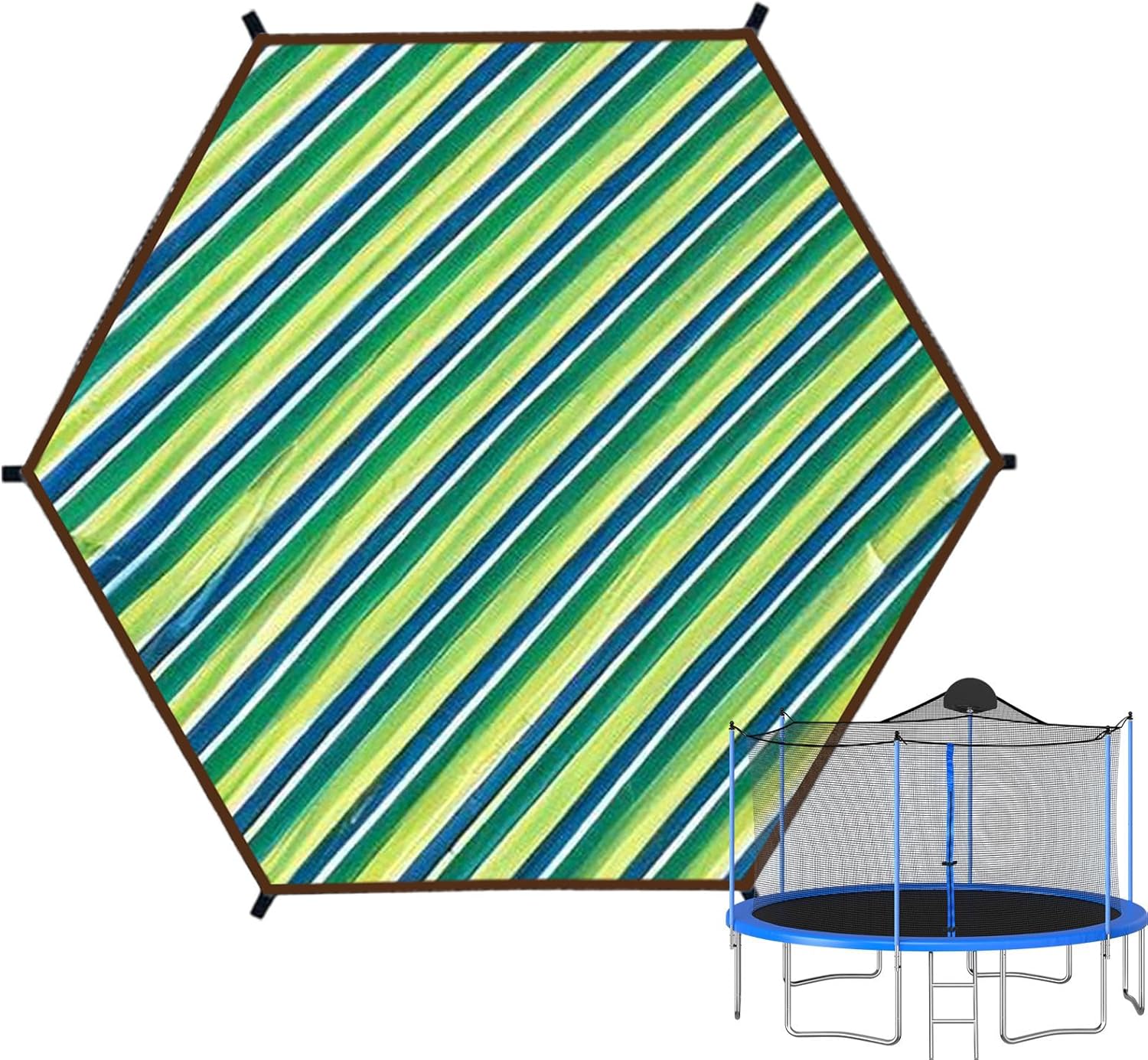 Trampoline Covers | Round Waterproof Trampoline Top Cover,Group Entertainment Supplies for Kids Family Backyard Garden Playground
