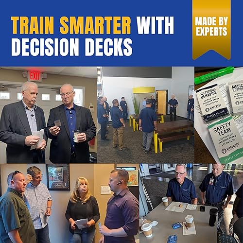 Miniatura 6 de Barajas de decisiones de seguridad y seguridad de la iglesia, 60 tarjetas de escenario de equipo de seguridad para mejorar la resolución de