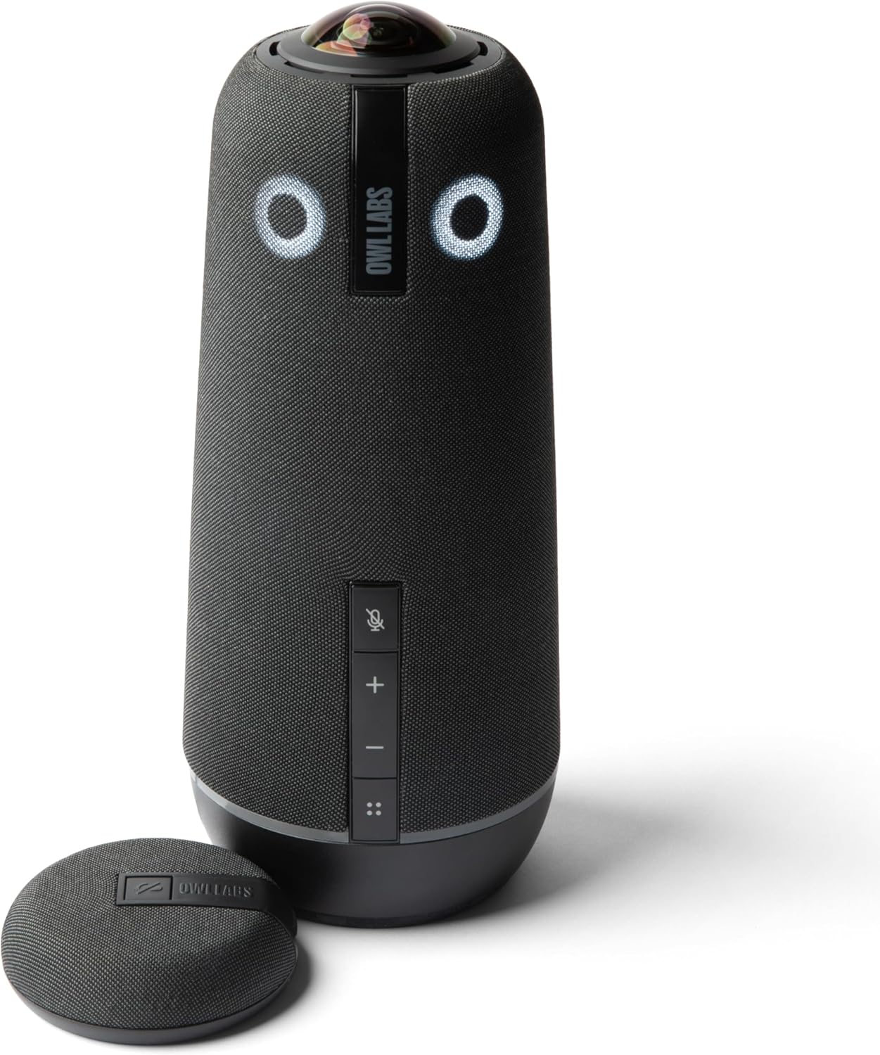Owl Labs Meeting Owl 4+ and Expansion Mic for Meeting Owl 4+ - Extend Audio Reach in Larger Spaces by 8 feet (2.5 Meters) in The Direction of The Mic.