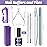 FANDAMEI Nail Files and Buffers, Nail Cuticle Remover Kit with Nail File, Nail Buffer, Nail Buffer Block, Cuticle Nipper, Cuticle Pusher, Cuticle Peeler. Nail Cuticle Oil Lavender for Nail Care