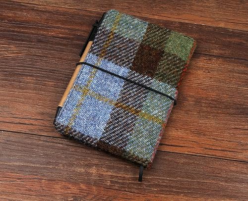 Miniatura 2 de Funda de libro Kraft para cuaderno de bolsillo 3.5X 5.5 pulgadas Harris Tweed (MacLeod Notebook Cover)