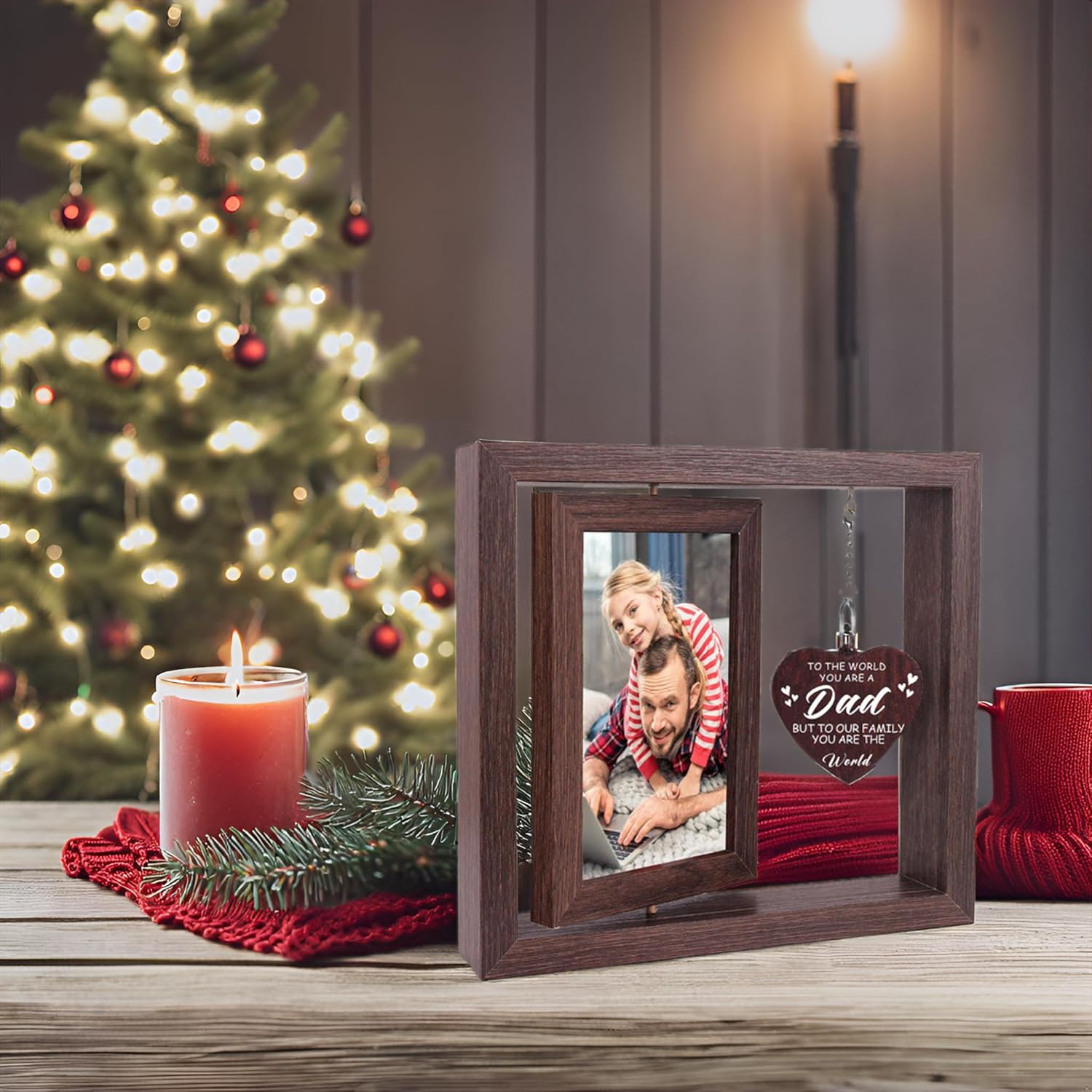 Christmas Gifts for Dad from Daughter Son, 1st Fathers Picture Frames New Dad and First Time Dad Christmas Gifts for Dad Who Wants Nothing, Thanksgiving Birthday Gift Dad Picture Frames 4x6 - Image 5