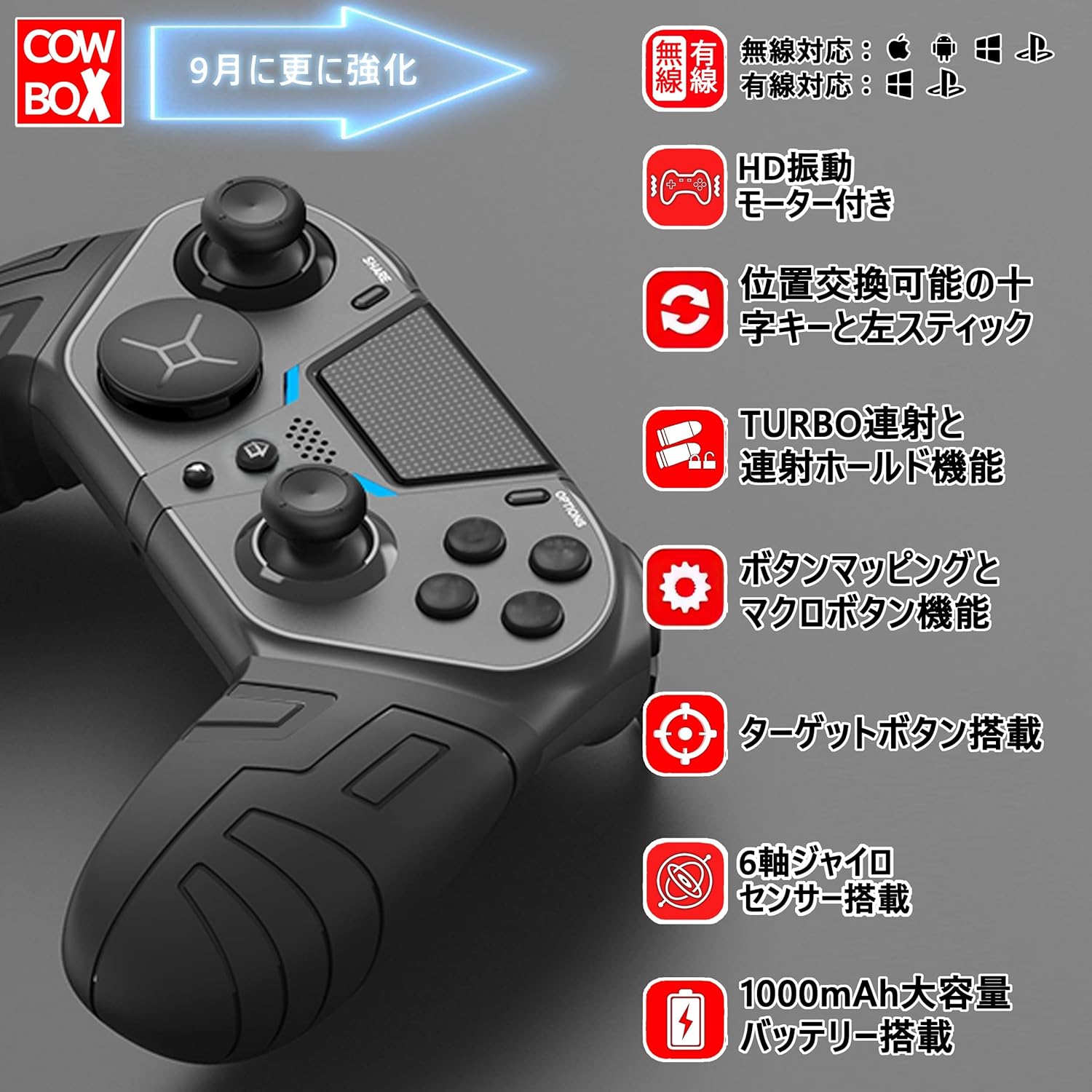 Amazon Co Jp Ps4 コントローラー Iphone Ipad Ios13 14 15 スマホ Android Pc Macbook 対応 Fpsゲーム強化版 背面 マクロ ボタン ターゲット ボタン 連射 連射ホールド 機能 付き 黒１ ゲーム