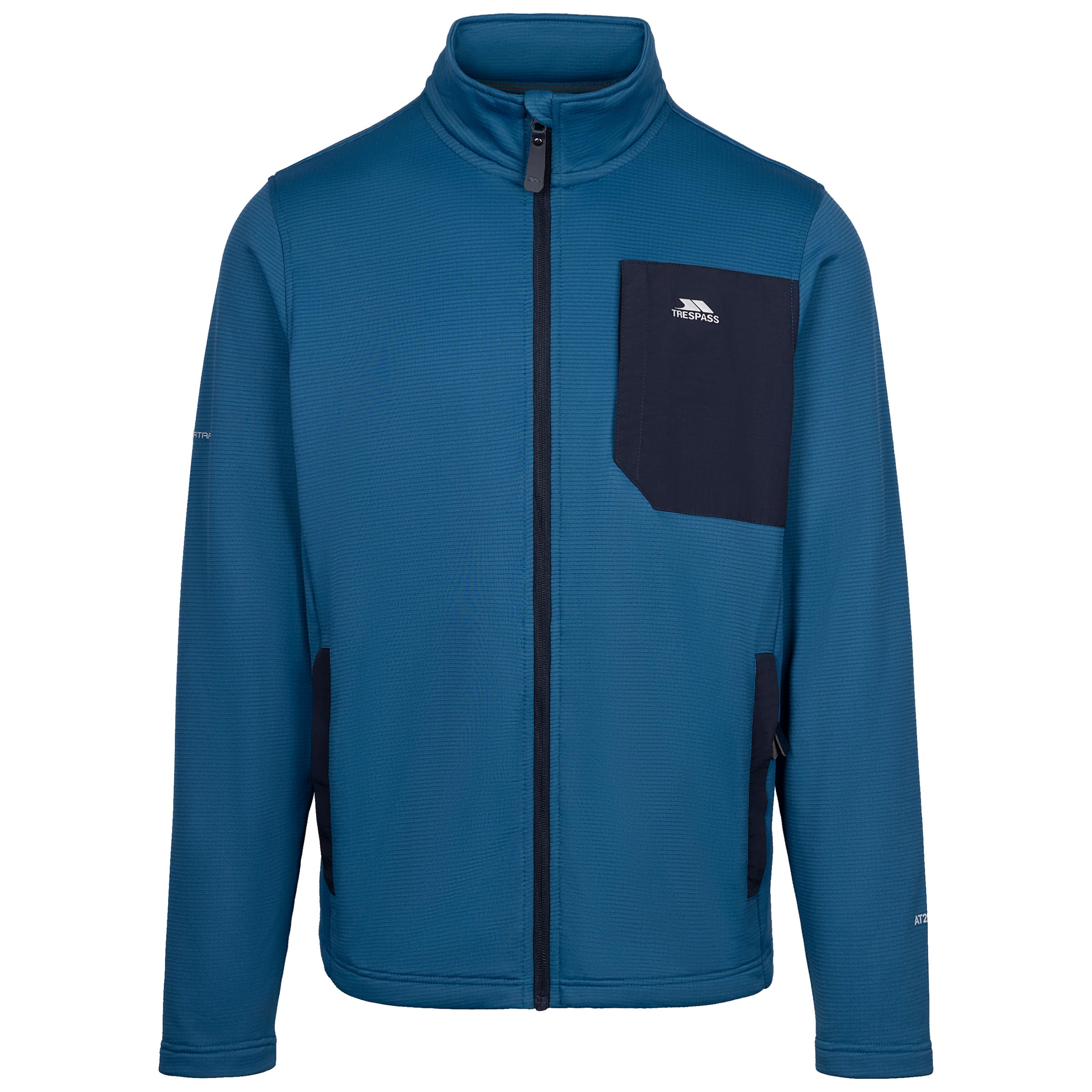 Trespass Mens Full Zip Fleece AT200 Arranfore - Casual Fleece Jacket, Men's Fleece with 3 Zip Pockets, Ideal for Sports, Work & Leisure, Warm Airtrap 280GSM Fleece Jumper