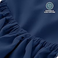 Vista 158 de Bare Home - Sábana bajera de microfibra 1800 muy suave y duradera, para colchones altos tamaño individual, color gris pardo