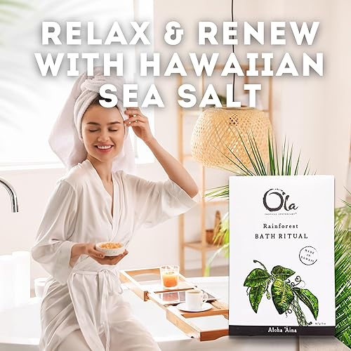 Miniatura 6 de Ola Tropical Apothecary Rainforest - Rituales de baño de sal marina hawaiana perfumada - 2 onzas