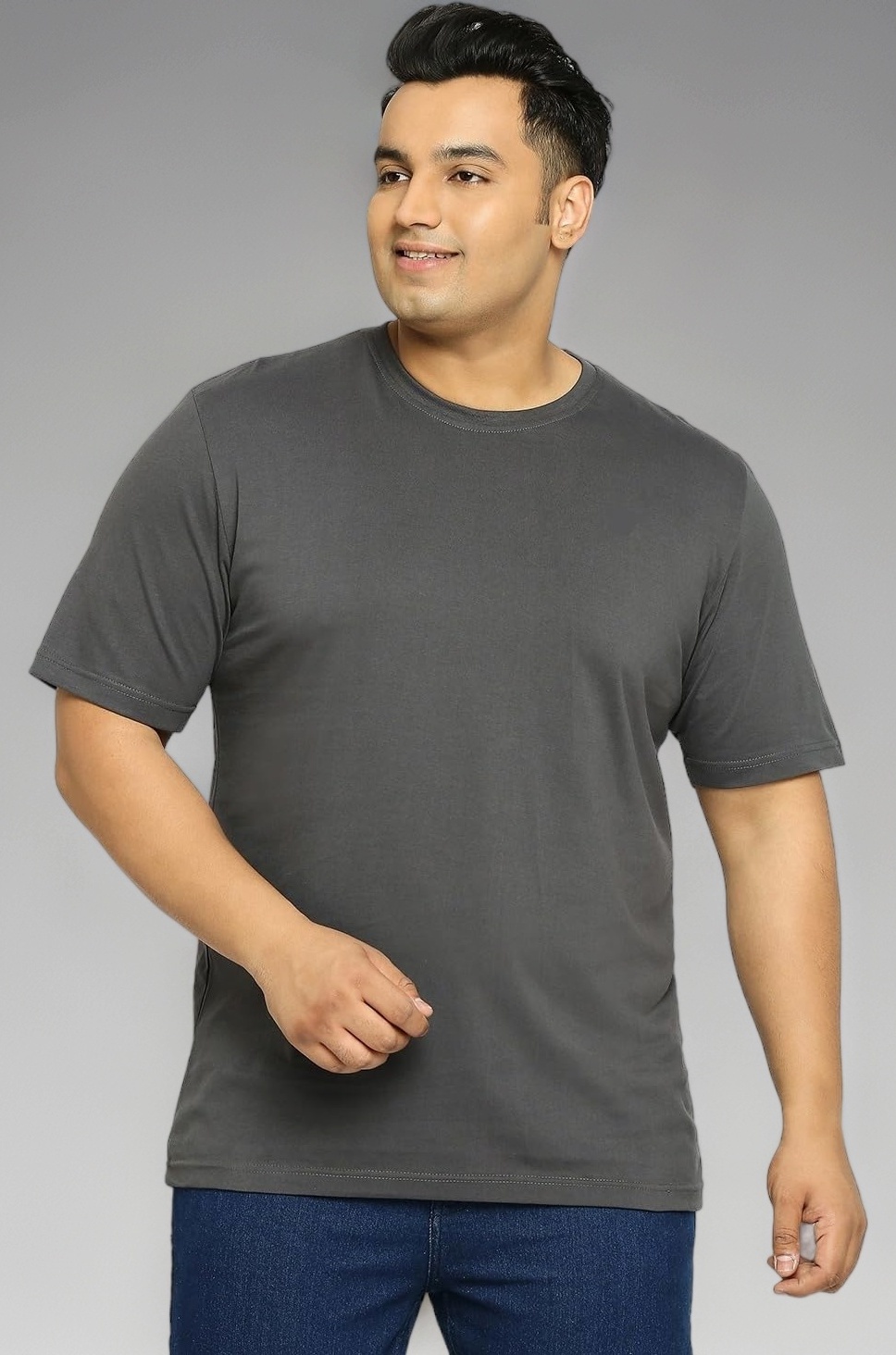 Buy VAISHVIK Mens Over Size Tshirts 100% Cotton Knits Hosiery Dark