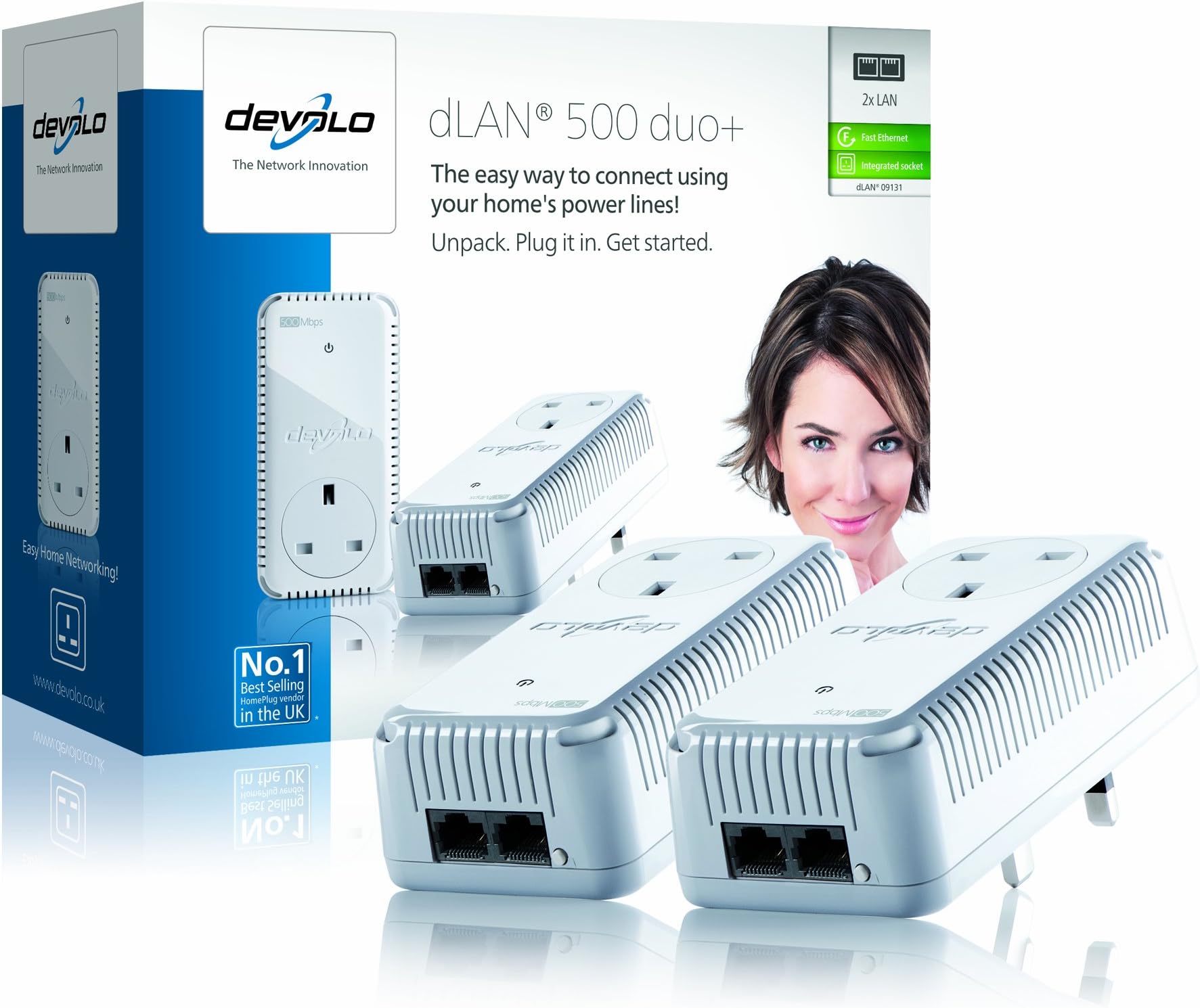 Devolo 09131 dLAN 500 Duo+ Starter Kit