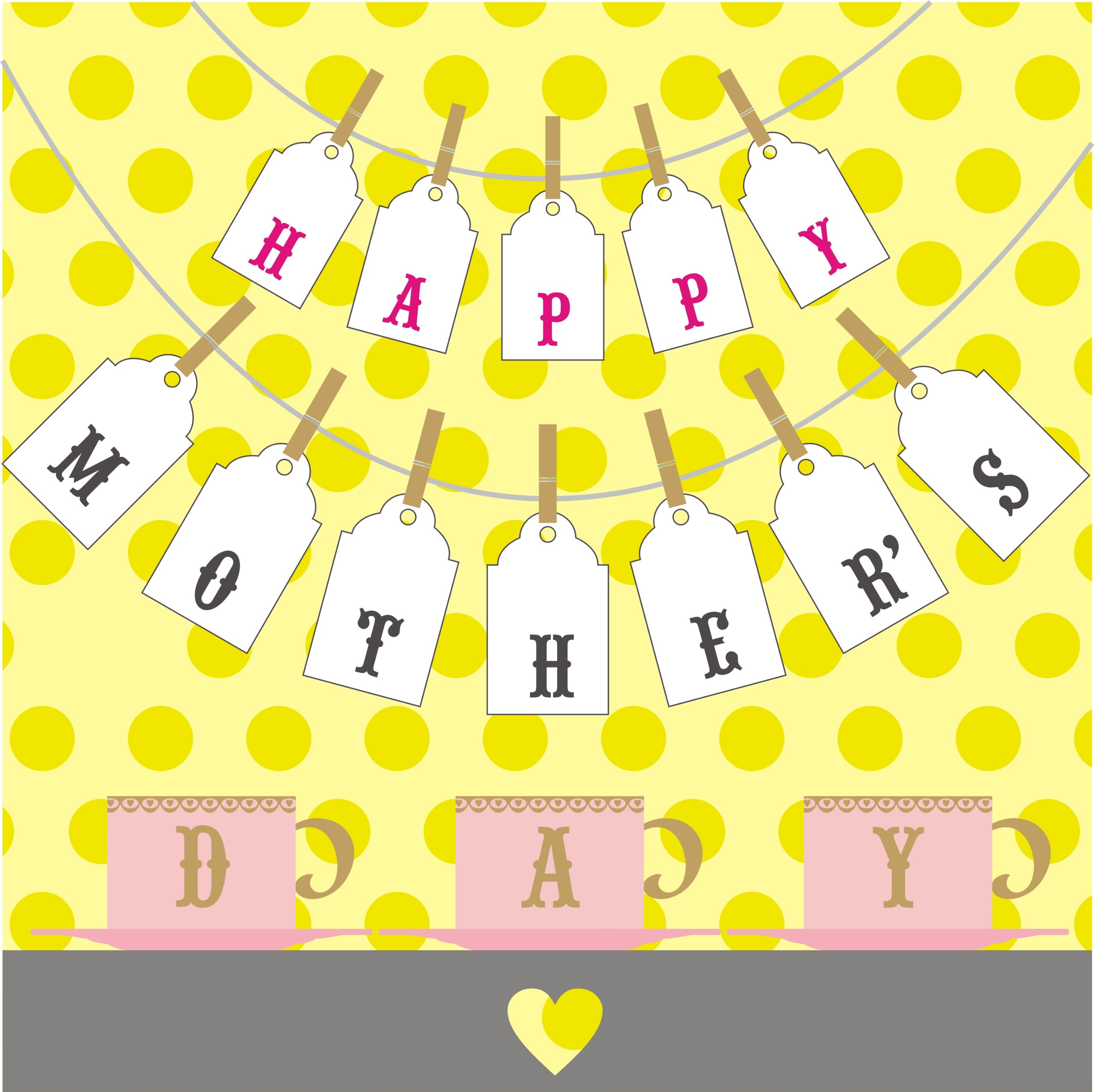 Claire Giles Greeting Cards, Happy Mother's Day Card, Mothering Sunday Greeting Card