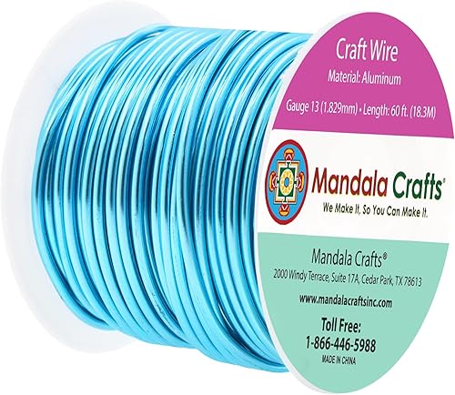 Miniatura 5 de Mandala Crafts - Alambre de aluminio anodizado de calibre 22 para hacer joyas - 121.92 m de alambre flexible de color en tonos pastel - Flexible