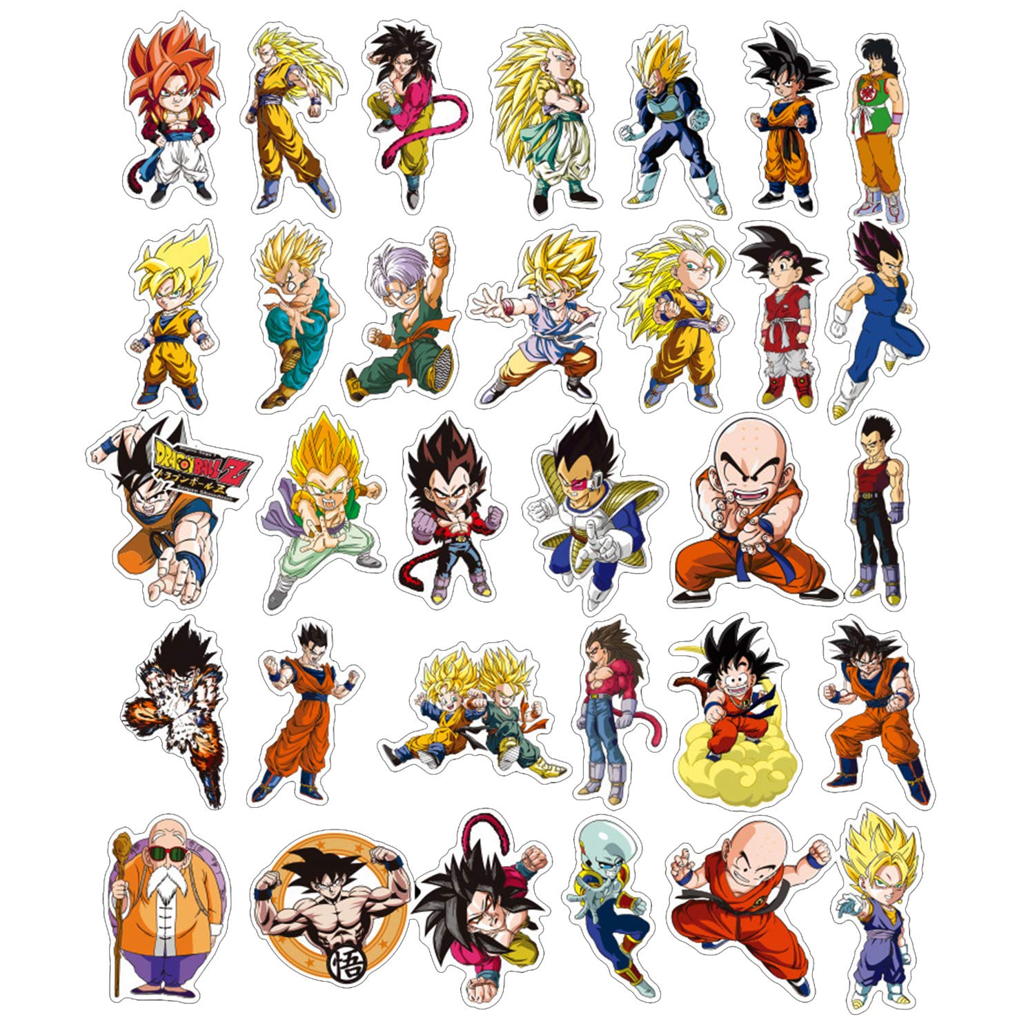 EKIND Not Repeat Graffiti Stickers for Tablet Skateboard Car Decals Bicycle (100Pcs, DRAGON BALLZ)