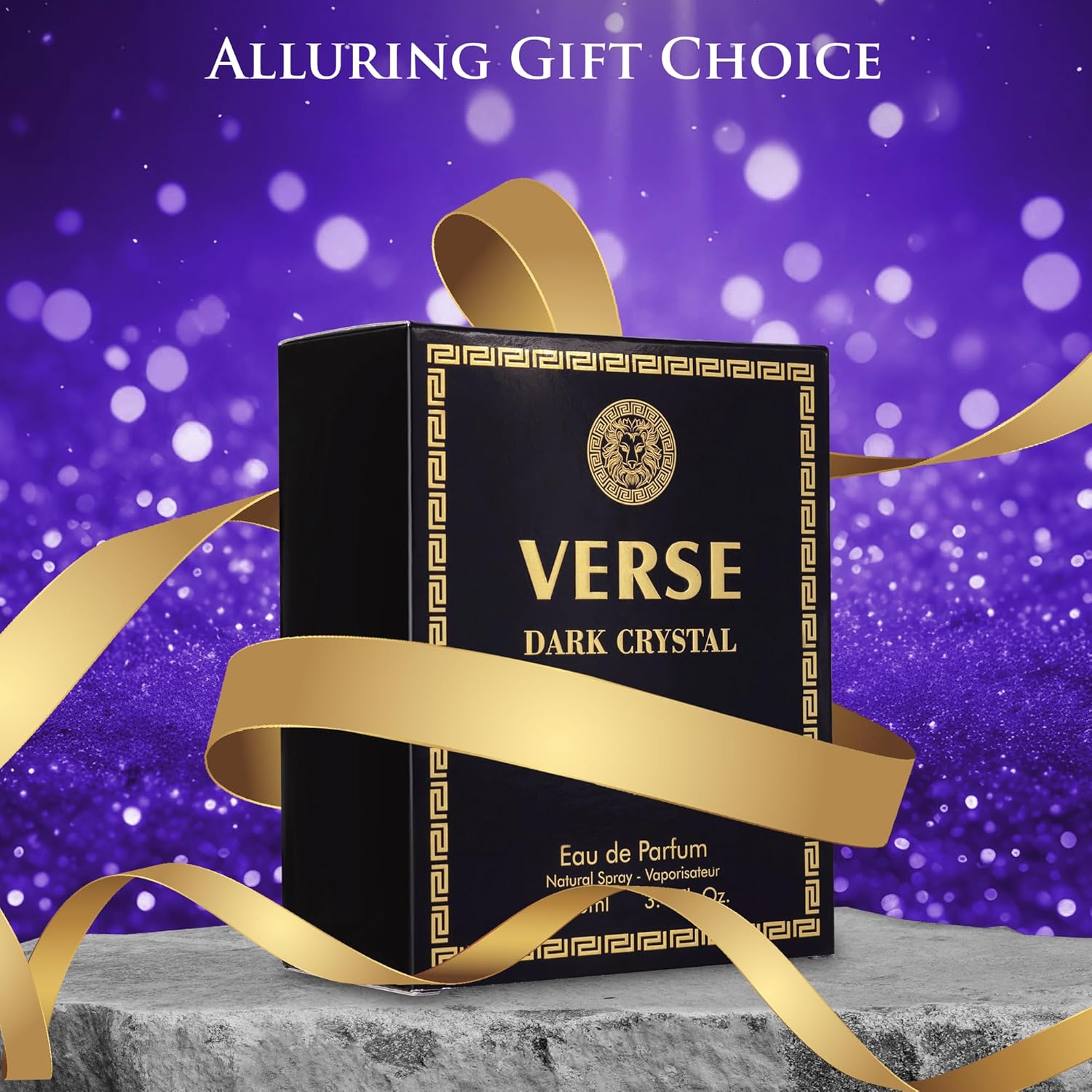 Verse Dark Crystal for Women 3.4fl Oz - Top Notes of Spicy Ginger & Cardamom with Pepper - Floral Tones of Orange Blossom & Creamy Coconut - Oriental Aroma with Warm & Musk - Elegant 100ml Bottle - Image 7