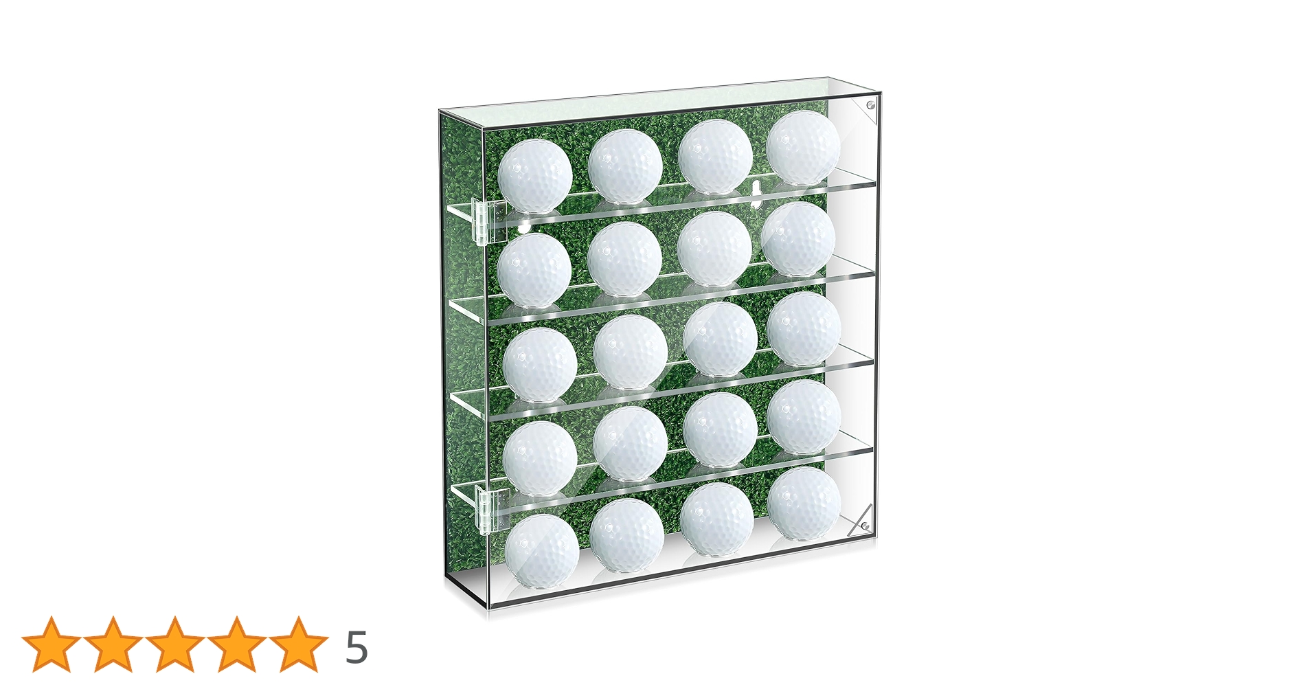Amazon | Memorywuu ゴルフボールディスプレイケース 壁マウント 20