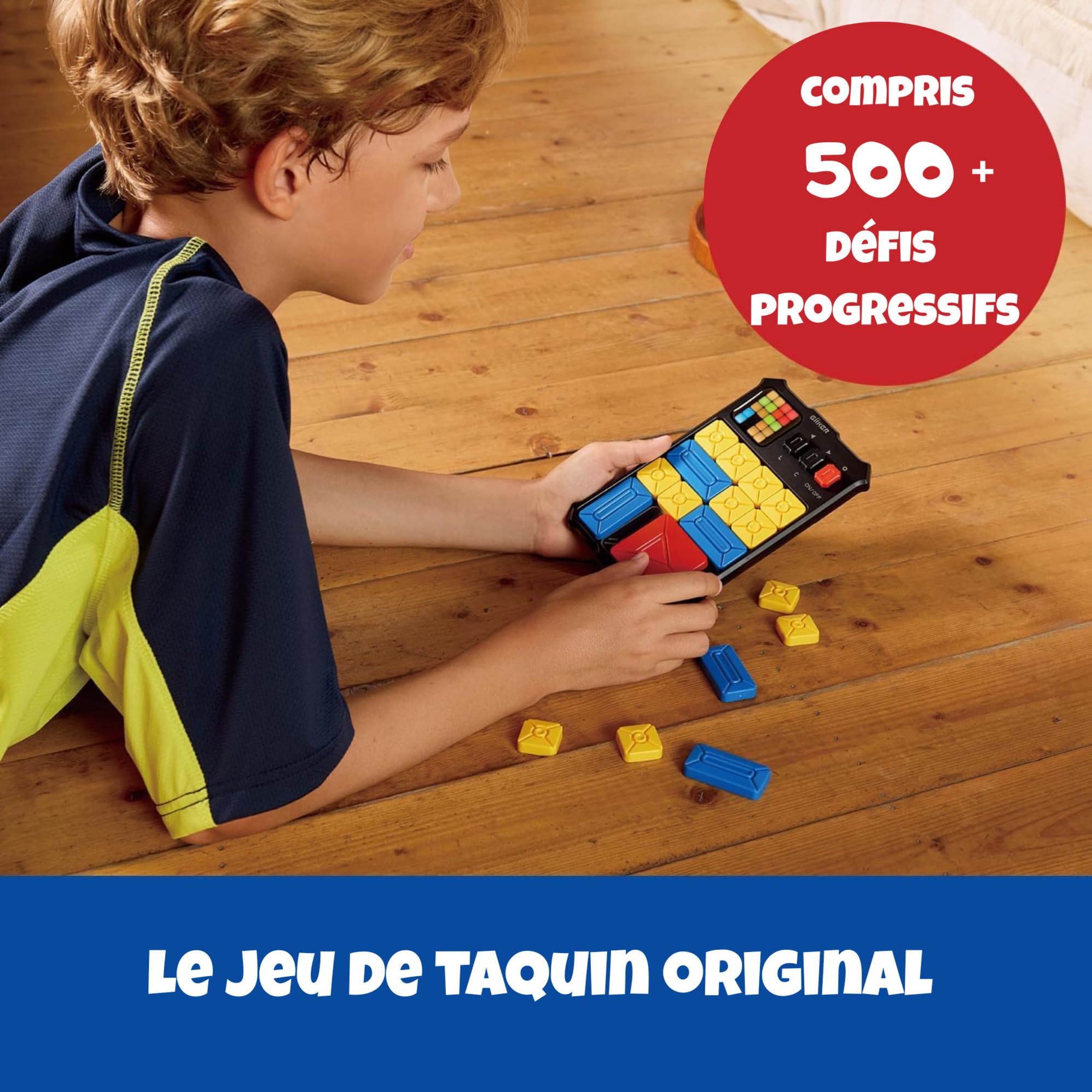 GiiKER Super Slide Puzzle Games, Plus de 500 défis Originaux, Casse-tête, Jouets pour Enfants et Adolescents, Jeux de Voyage, Cadeaux d'anniversaire, activités pour Les Voyages en Voiture