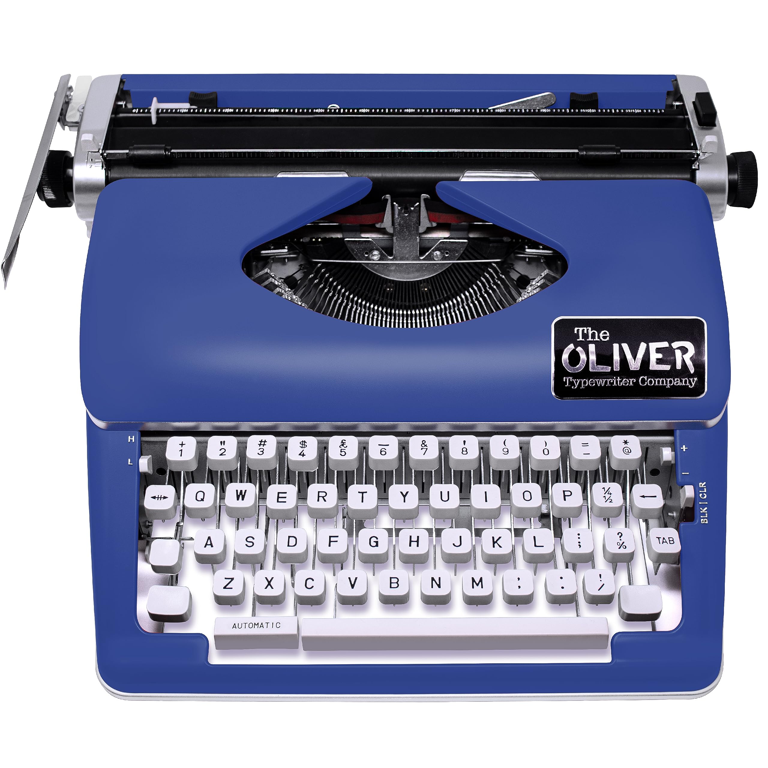 The Oliver Typewriter Company Timeless Manual Typewriter, Blue