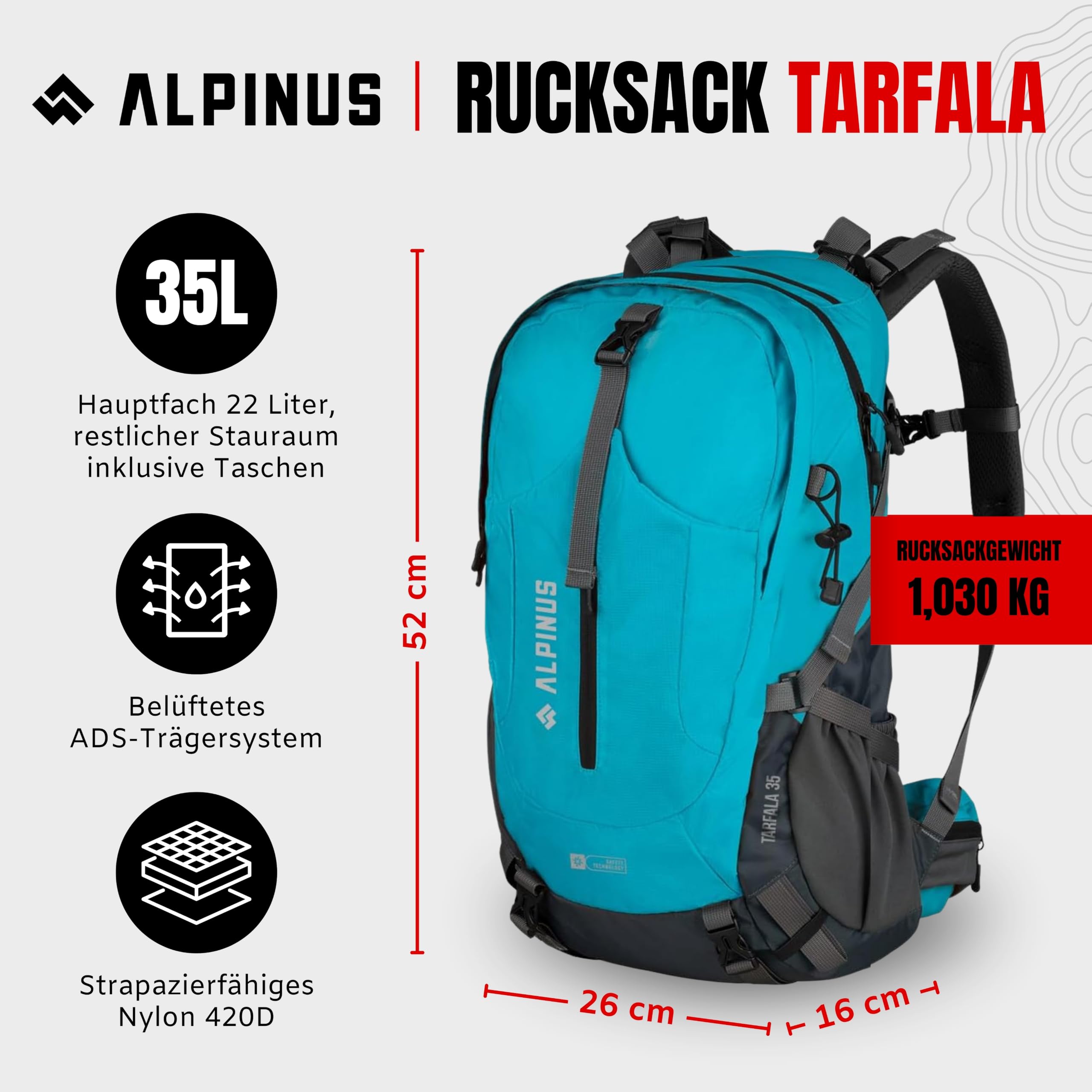 Scarpa Tarfala 35 zaino da viaggio