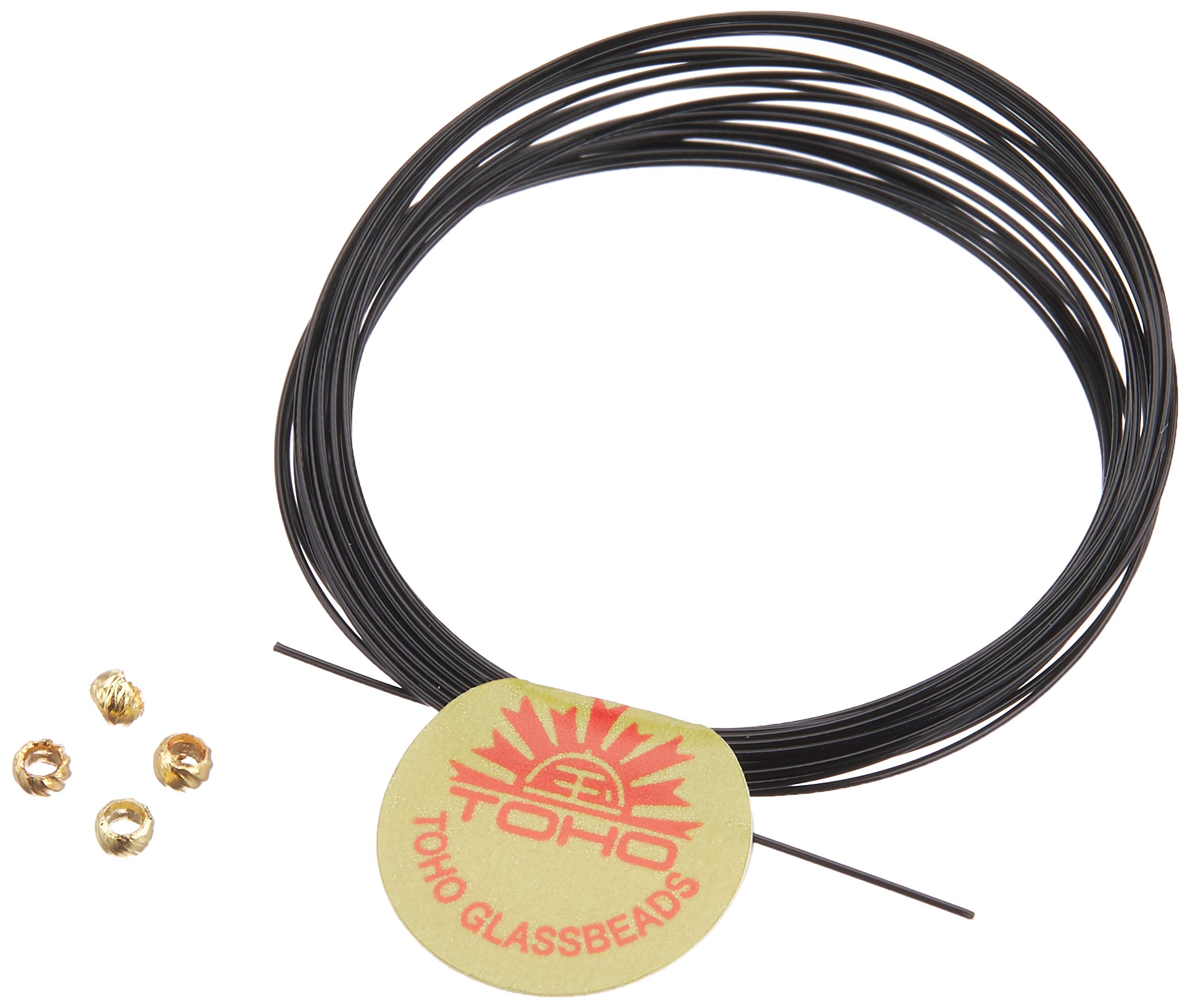TOHO アクセサリーコード 外径約0.4mm×長さ約2m α-702 ブラック
