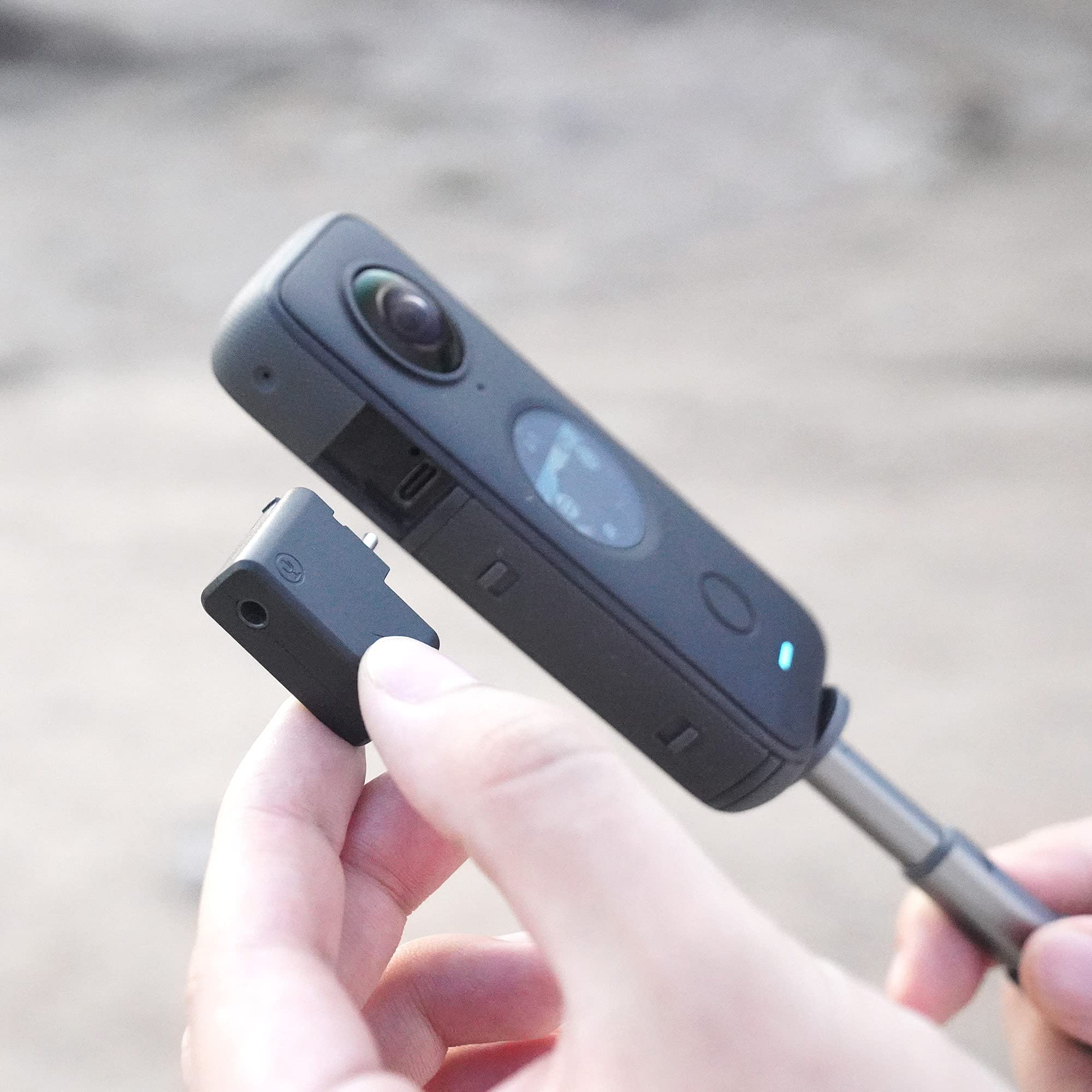 Amazon | CYNOVA Insta360 ONE X2 デュアルマイクアダプター 3.5mm 