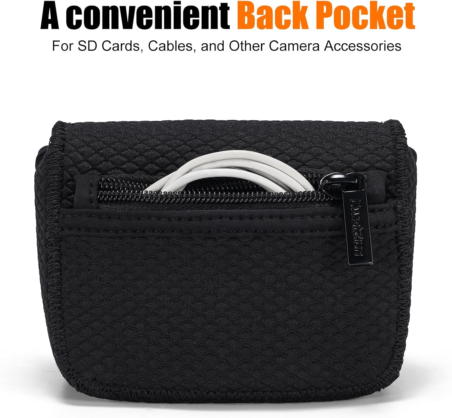 Cwatcun Neoprene Compact Camera Pouch - The Small Case & Travel Sleeve Bag for Digital Camera Ricoh/Canon/Sony & More - Image 6