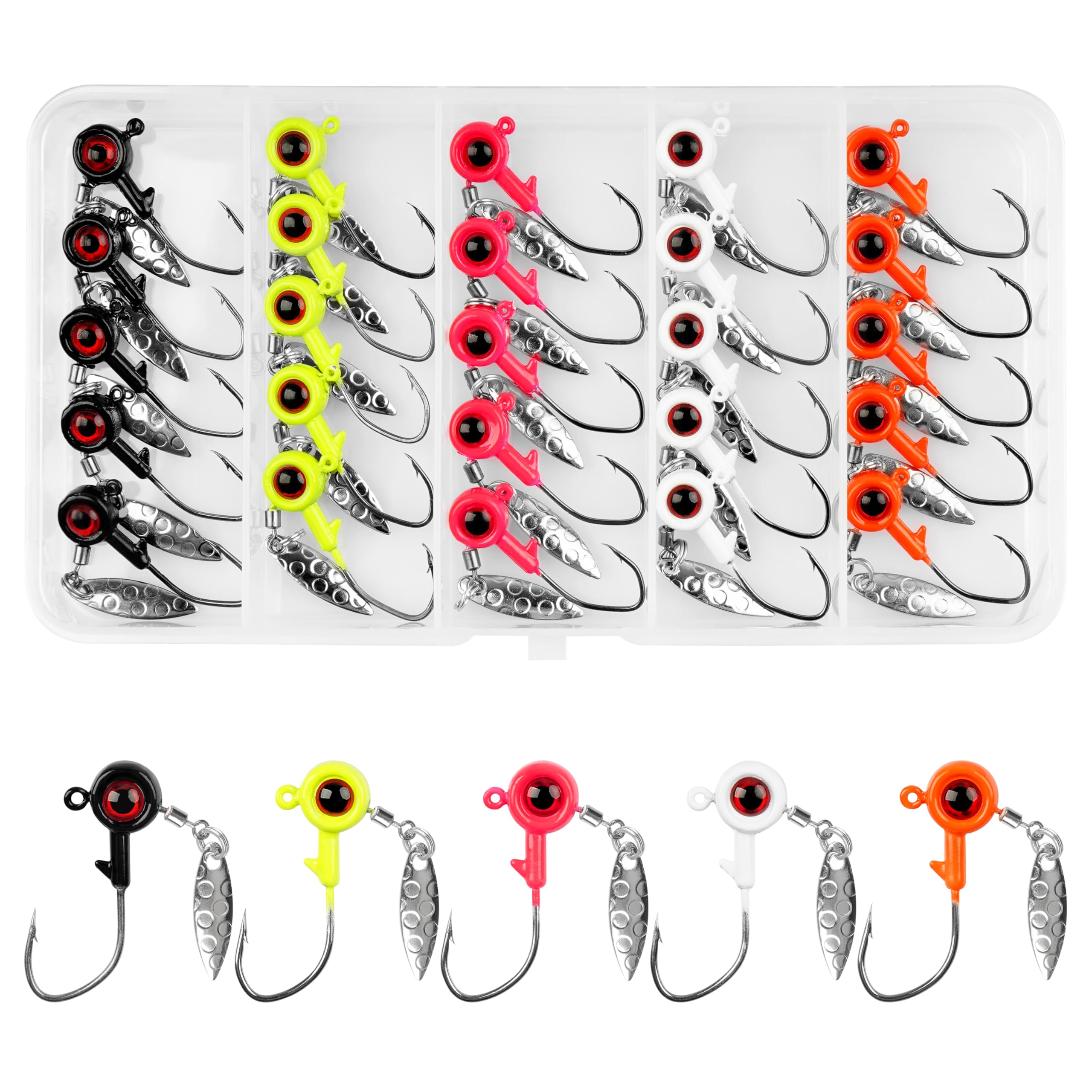 Hameçons à tête plombée Crappie pour pêcher la truite en eau douce avec efficacité - 8