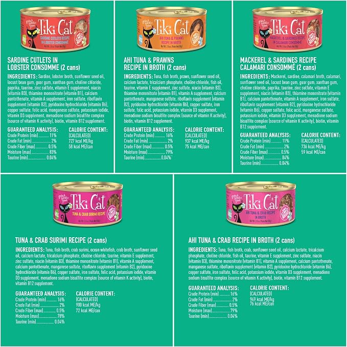 Tiki Cat Mega Pack Alimento Húmedo para Gatos 36 latas miniatura 6