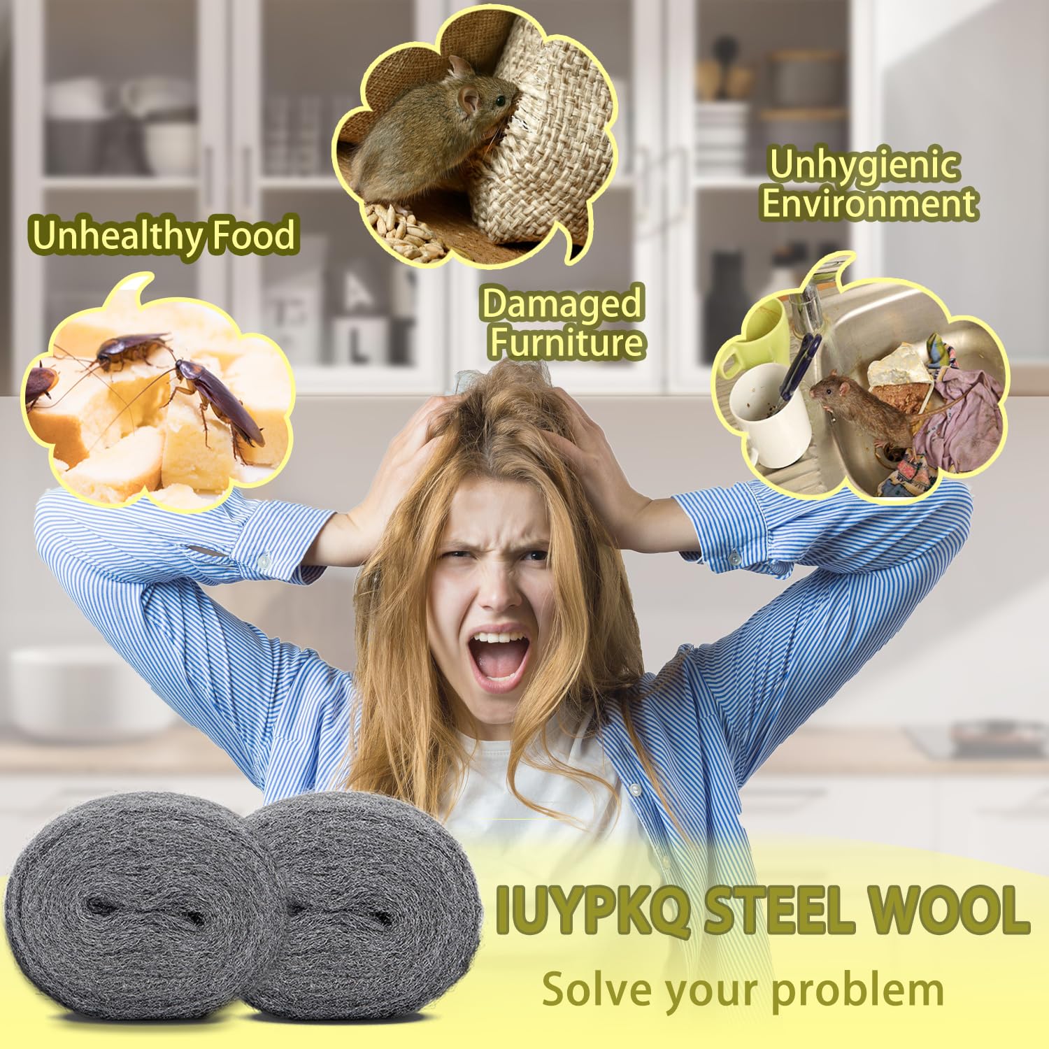 Steel Wool for Mice Control - Keep Mice Away -2